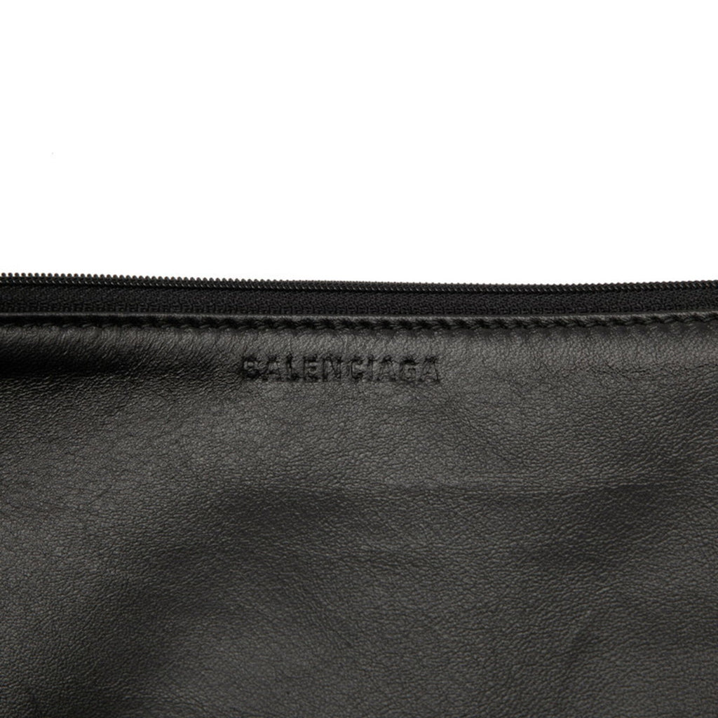 Balenciaga Black Multi-Color Pvc Clutch Bag Hand