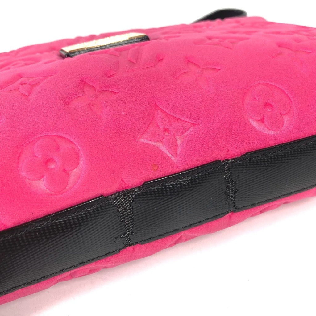 Louis Vuitton Black Galle Monogram Pink Monogram Clutch Bag Pouch