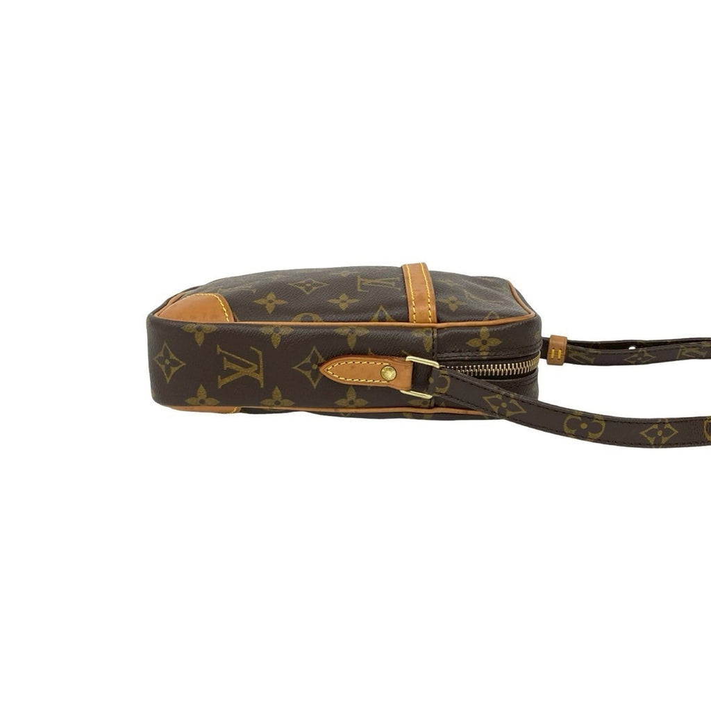 Louis Vuitton Brown Pvc Leather Pochette Shoulder Bag