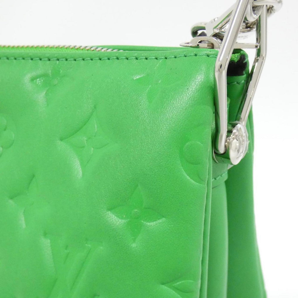 Louis Vuitton Green Leather Handbag