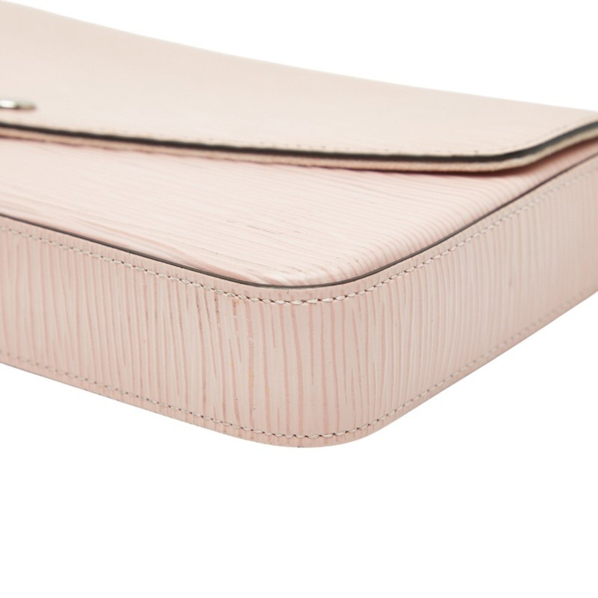 Louis Vuitton Pink Rose Ballerine Leather Pochette Shoulder Bag