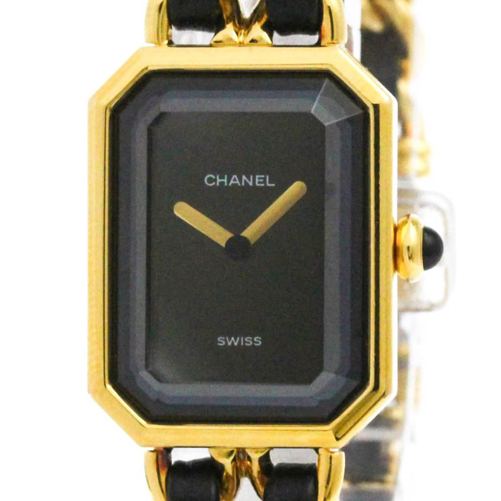 Chanel Premiere Rock Quartz Watch Plated Metal And Leather Watch