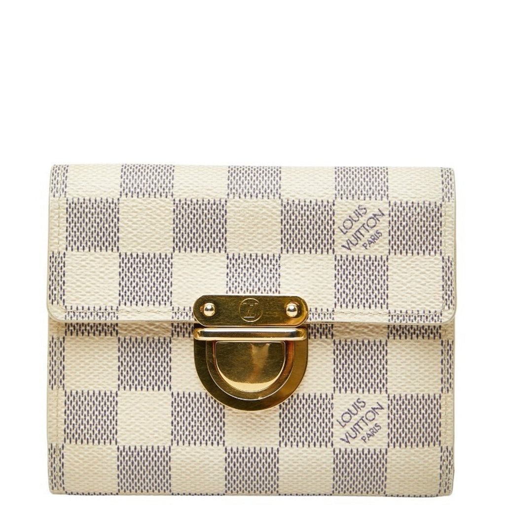 Louis Vuitton Damier Azur White Pvc Wallet