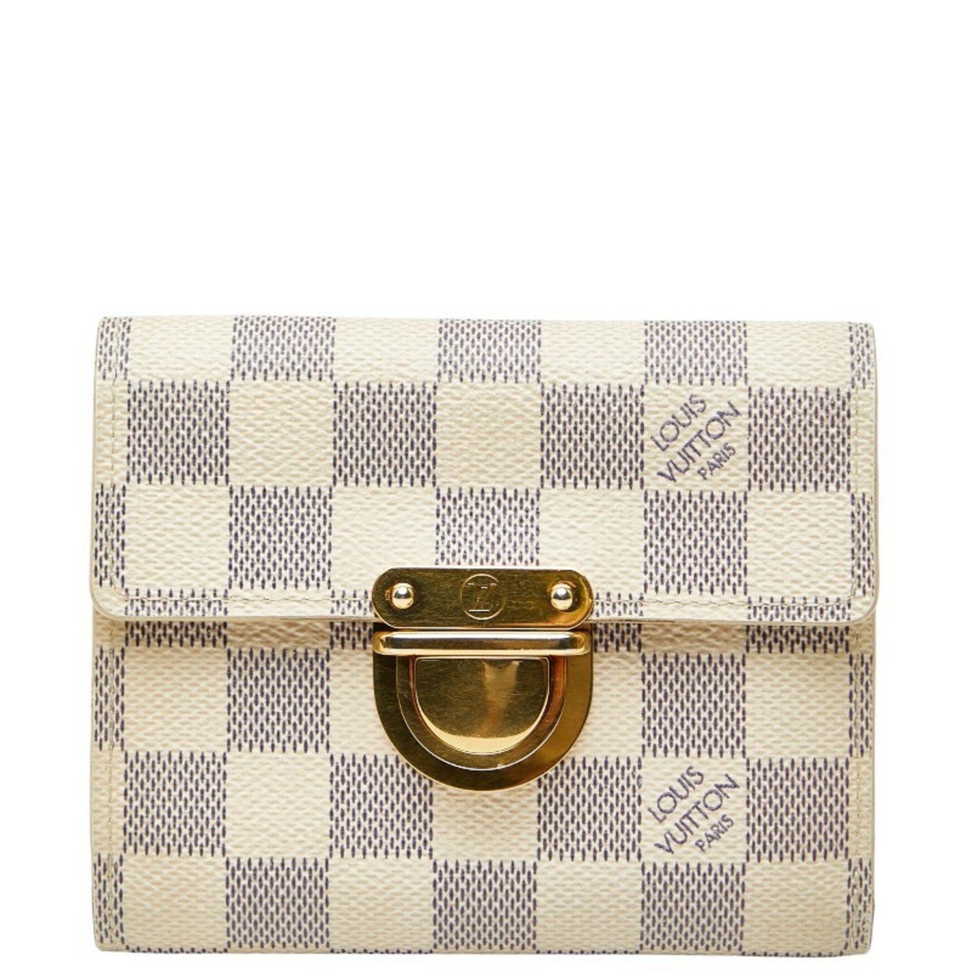 Louis Vuitton Damier Azur White Pvc Wallet
