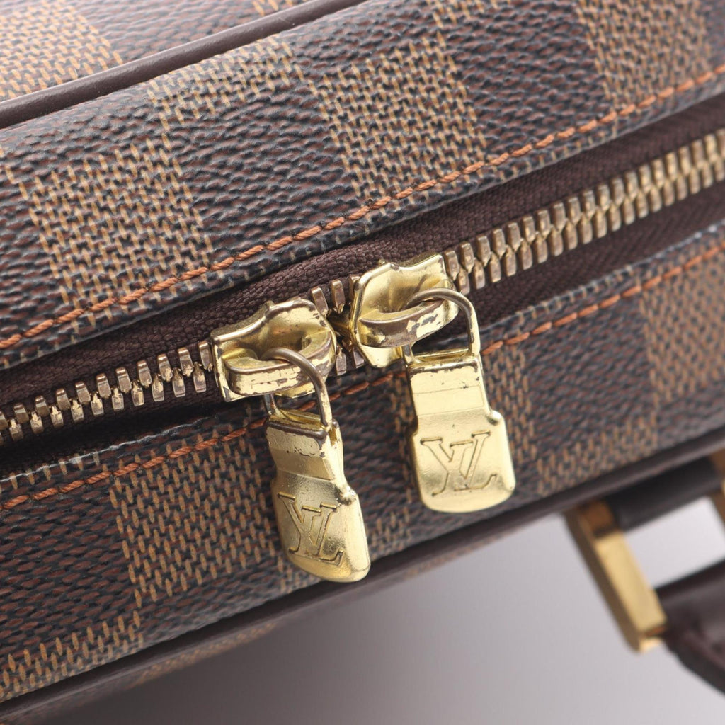 Louis Vuitton Brown Damier Canvas Ebene Coated Canvas Leather Handbag
