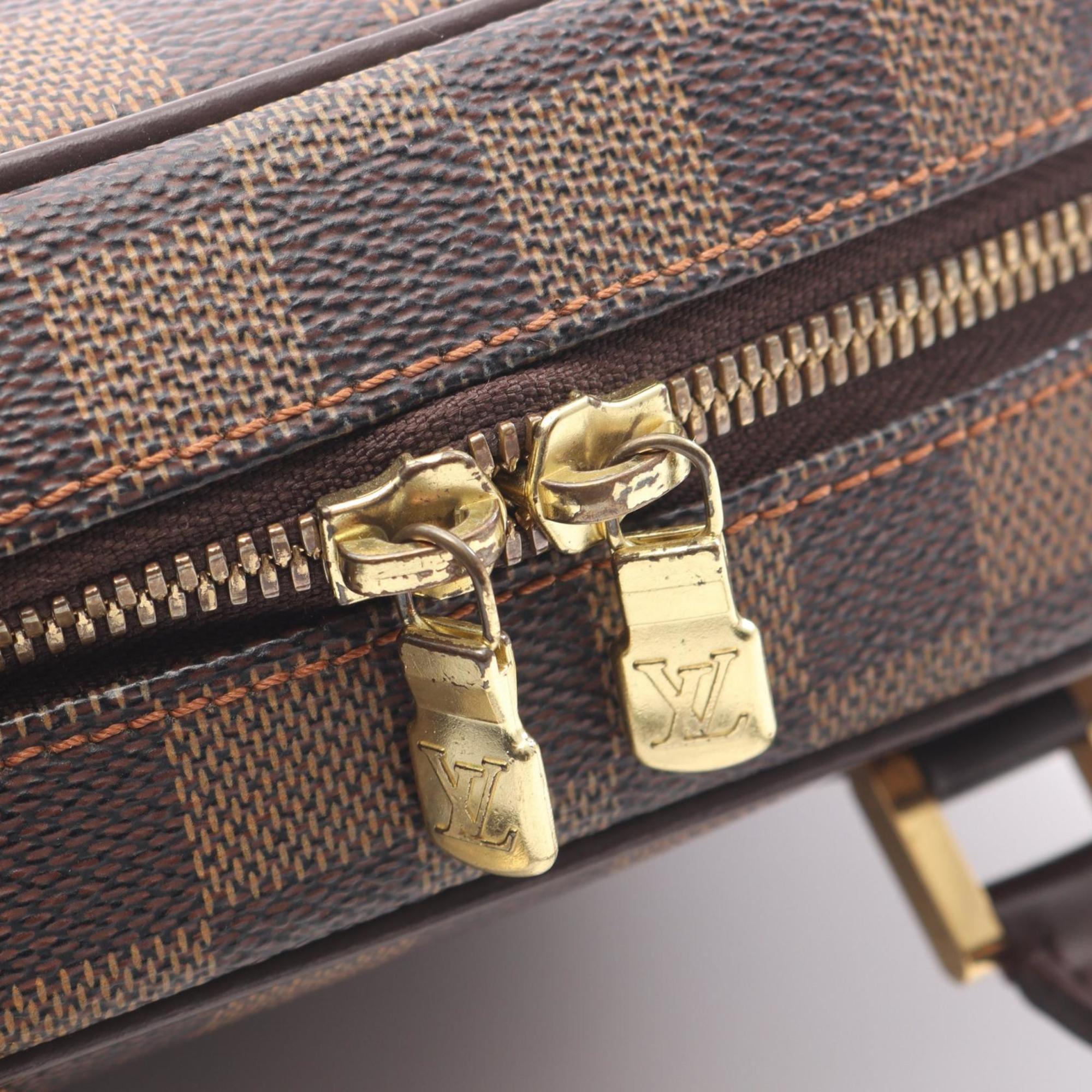 Louis Vuitton Brown Damier Canvas Ebene Coated Canvas Leather Handbag