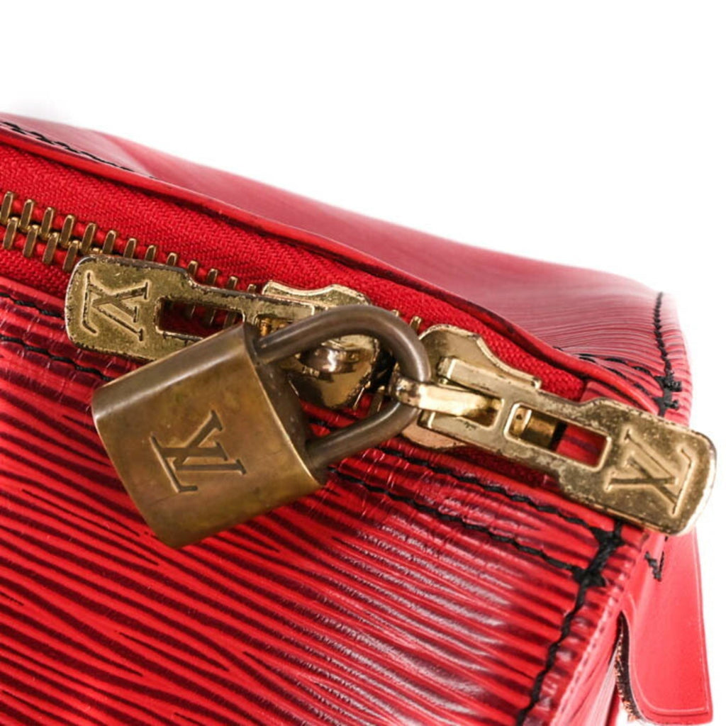 Louis Vuitton Epi Red Color Epi Leather Boston Bag Handbag