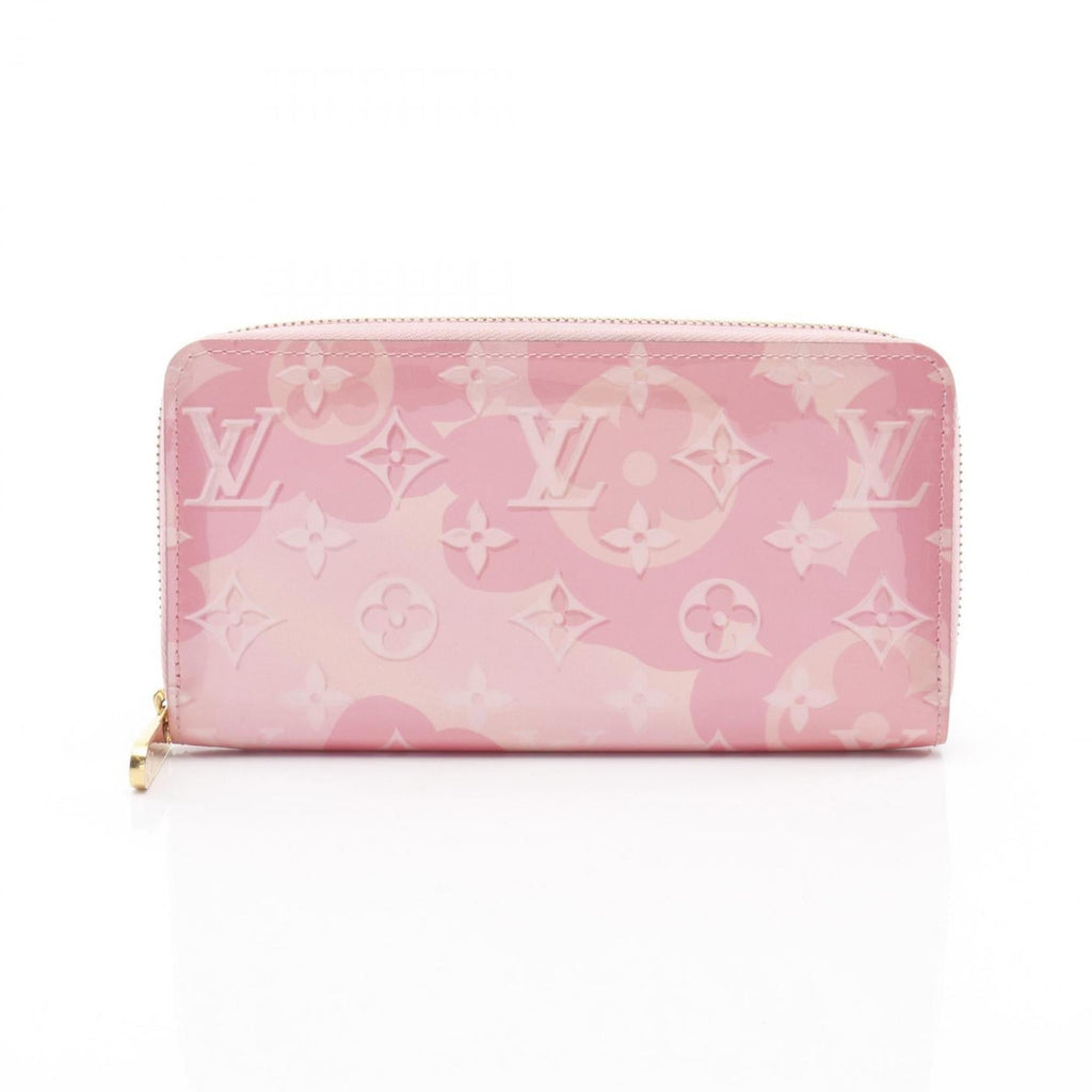Louis Vuitton Pink Vernis Patent Leather Long Wallet