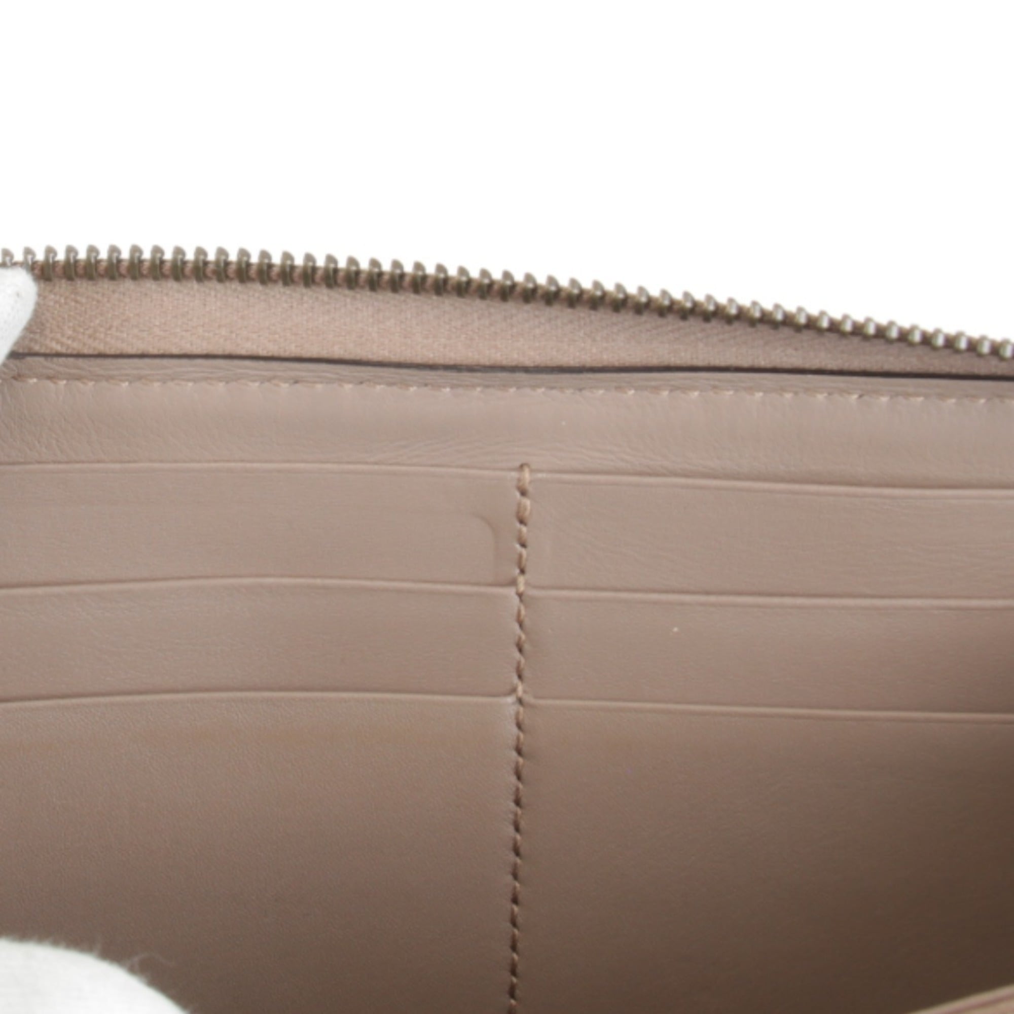 Gucci Brown Leather Long Wallet (Bi-Fold) (Pre-Owned)