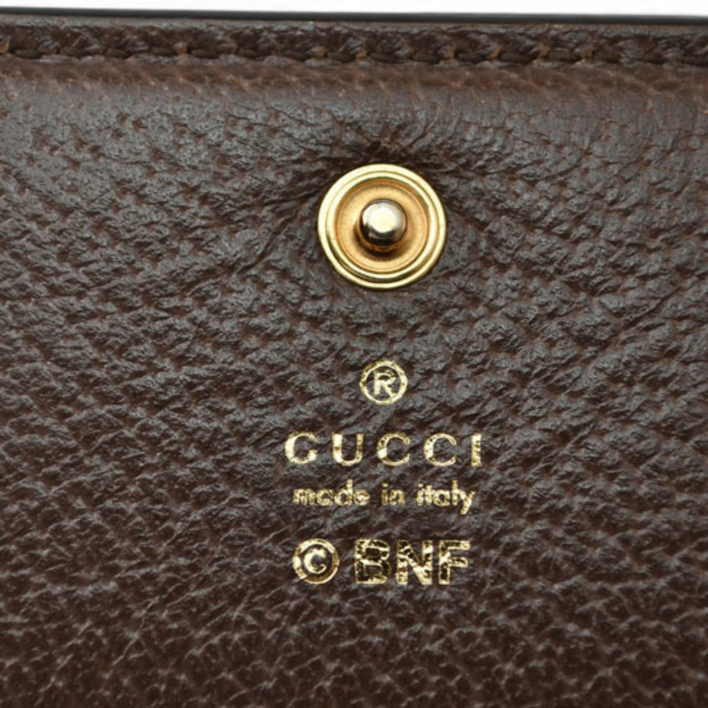 Gucci Gg Supreme Beige Brown Gg Supreme Canvas Wallet (Bi-Fold) (Pre-Owned)