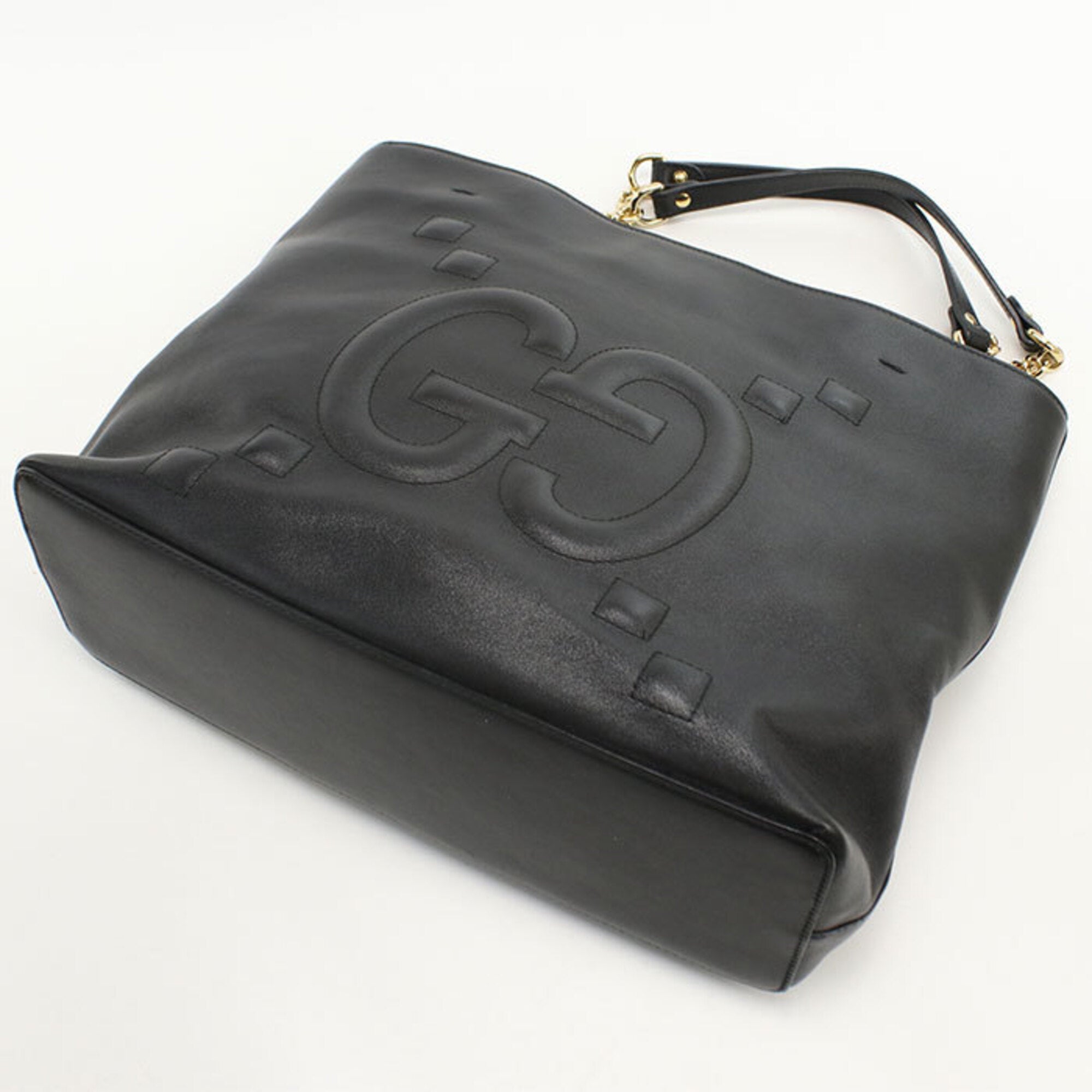 Gucci Black Leather Tote Bag (Pre-Owned)