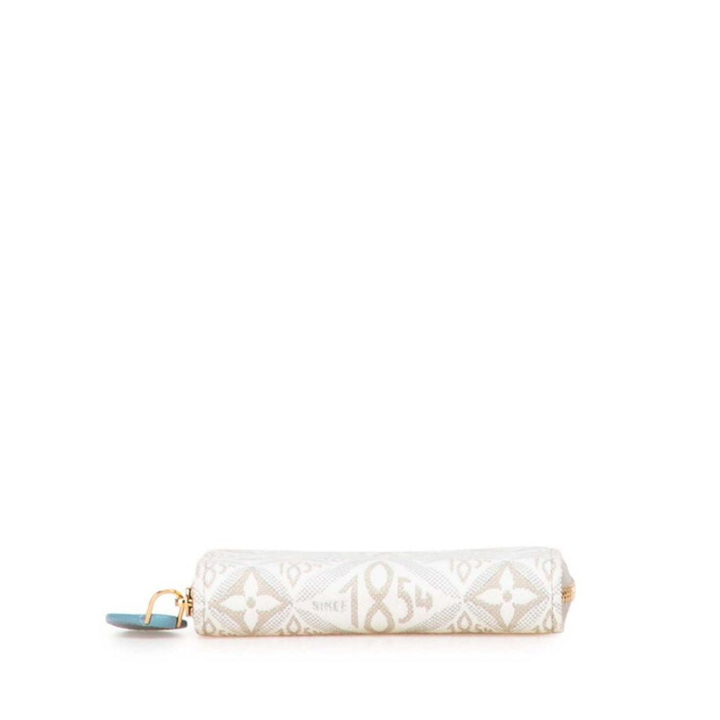 Louis Vuitton Monogram Beige White Canvas Leather Coin Purse/Coin Case