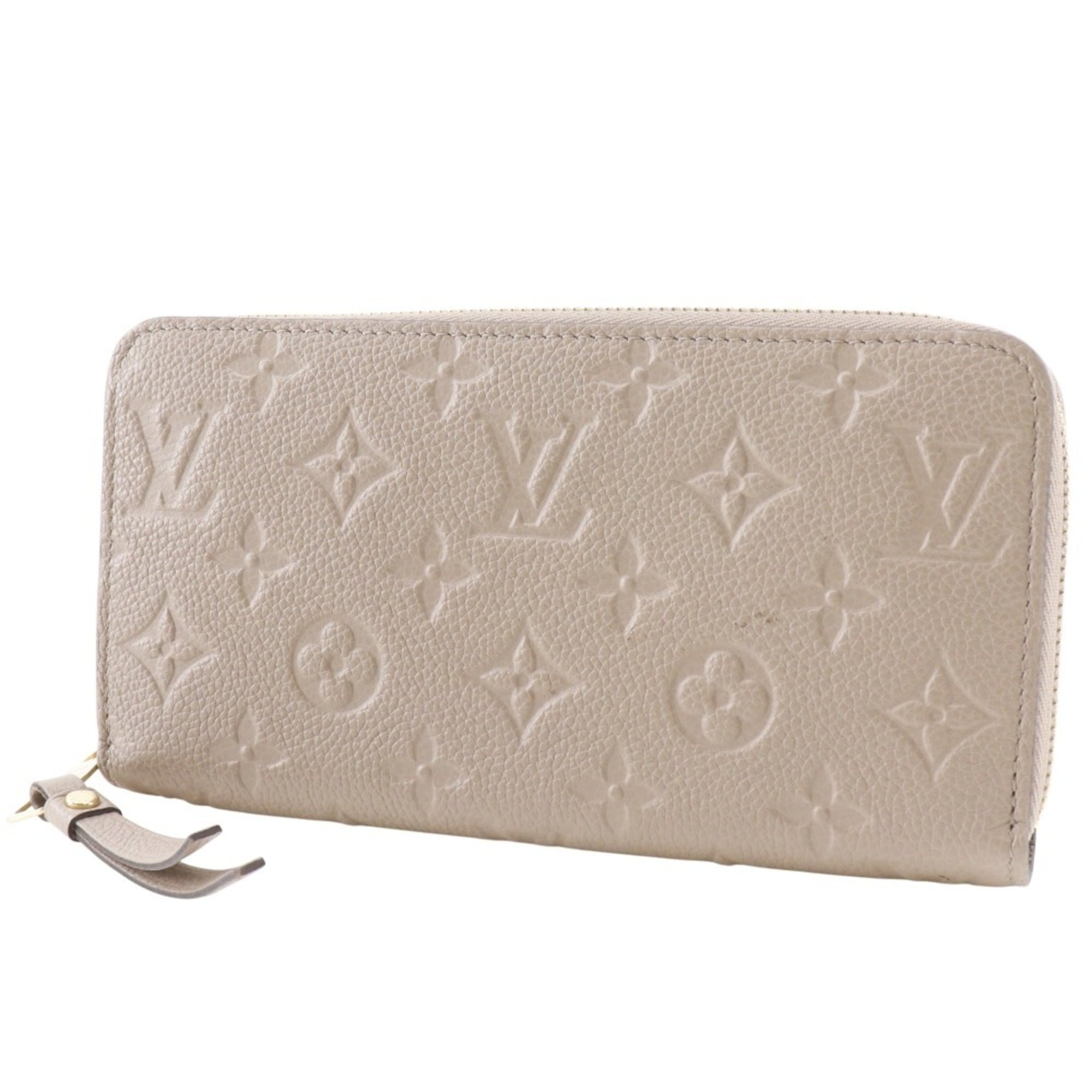 Louis Vuitton Monogram Empreinte Gray Monogram Empreinte Long Wallet