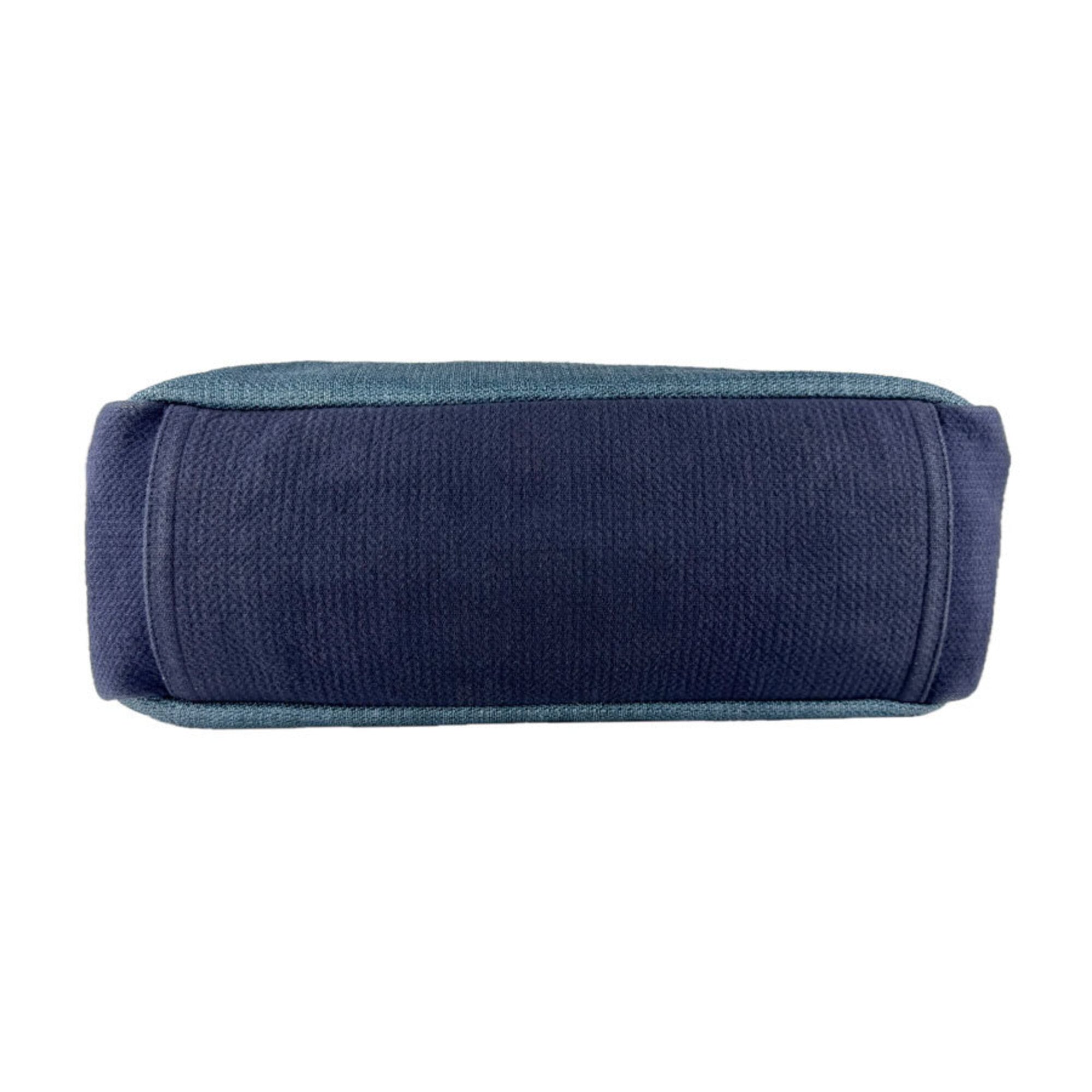 Chanel Blue Raffia Canvas Shoulder Bag Tote Bag