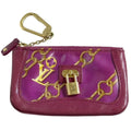 Louis Vuitton Red Color Wine Leather Coin Purse/Coin Case