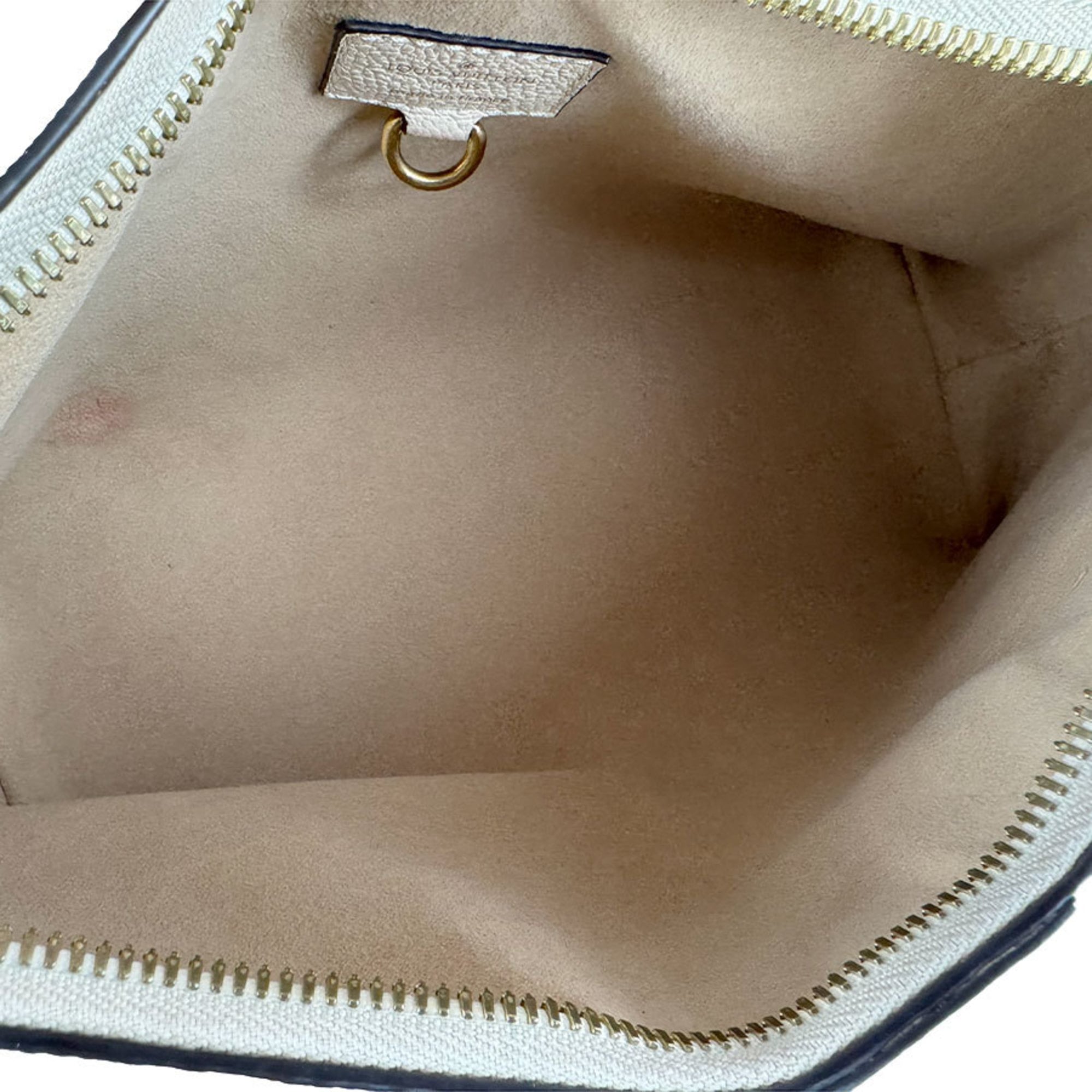 Louis Vuitton Cream Monogram Empreinte Shoulder Bag
