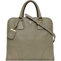 Prada Saffiano Beige Leather Handbag Shoulder Bag