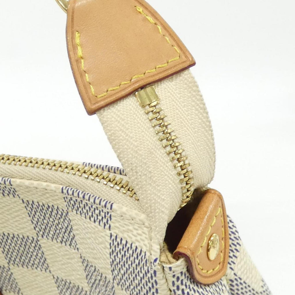 Louis Vuitton Azur White Coated Canvas Shoulder Bag