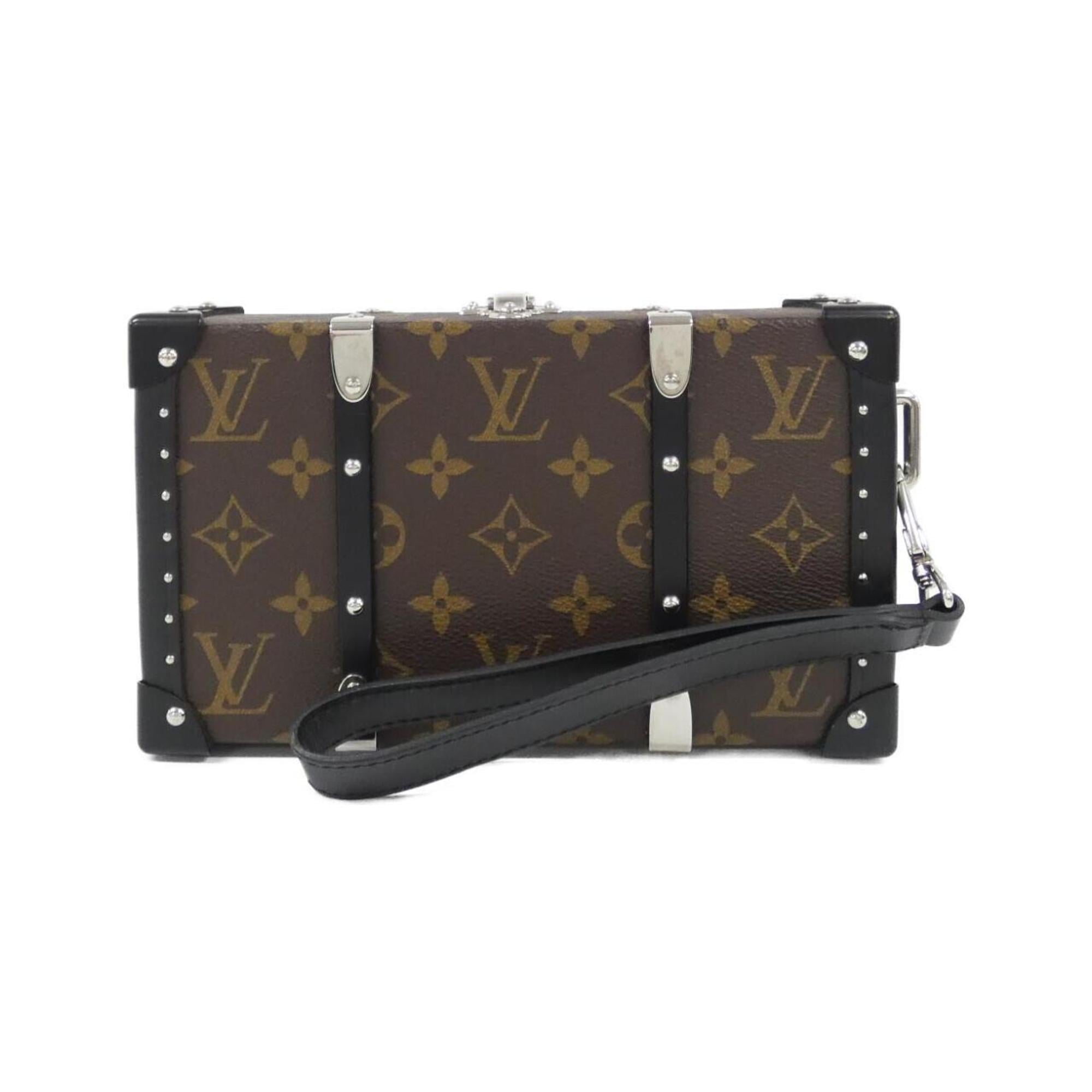 Louis Vuitton Marron Coated Canvas Chain/Shoulder Wallet