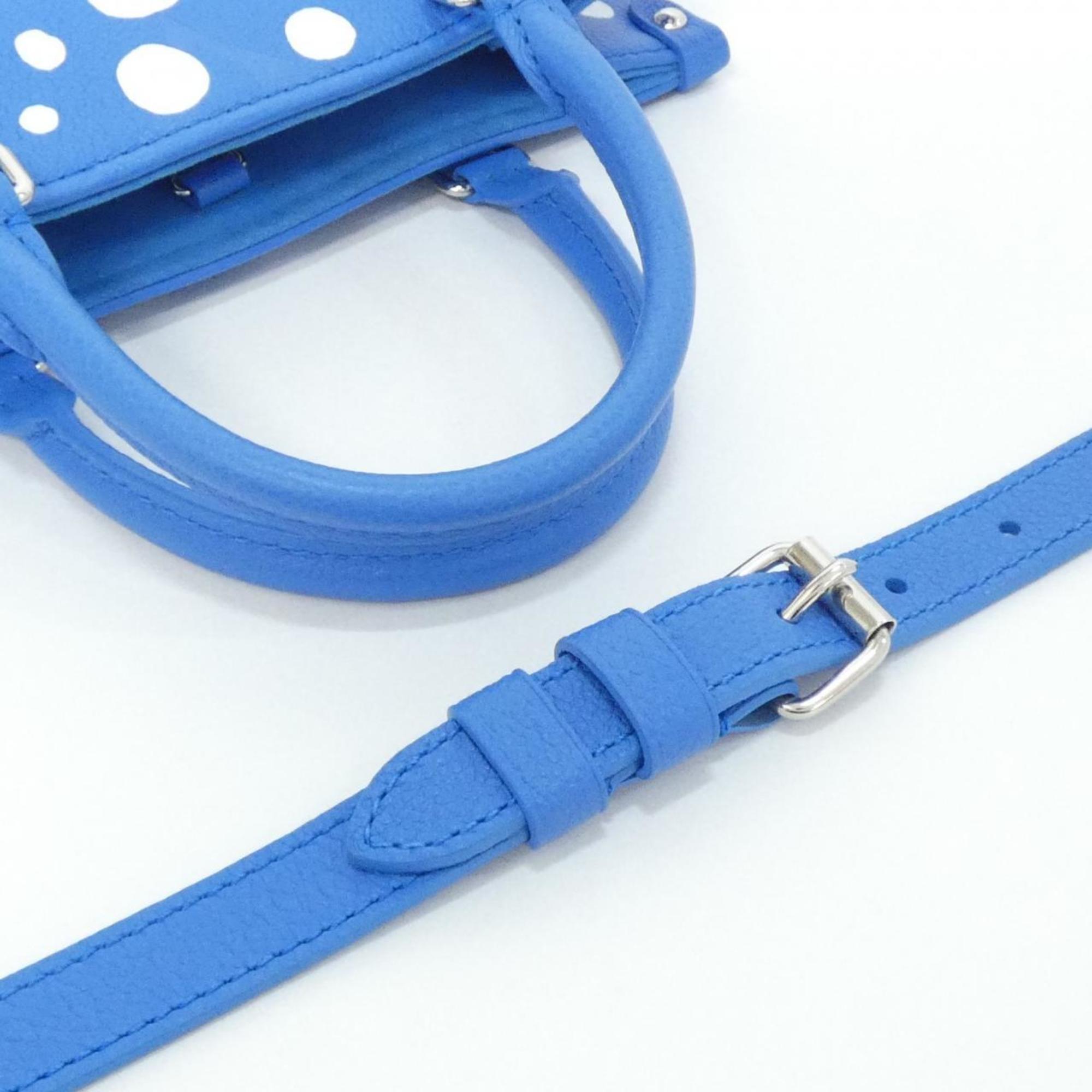 Louis Vuitton Monogram Empreinte Blanc Blue Leather Handbag