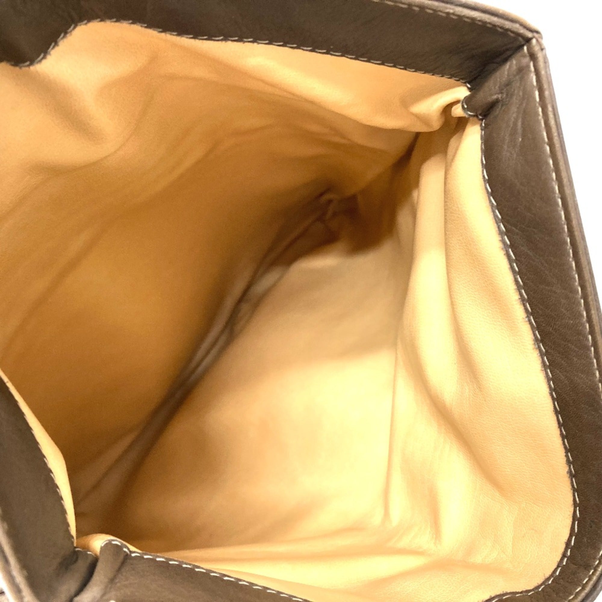 Celine Brown Leather Shoulder Bag