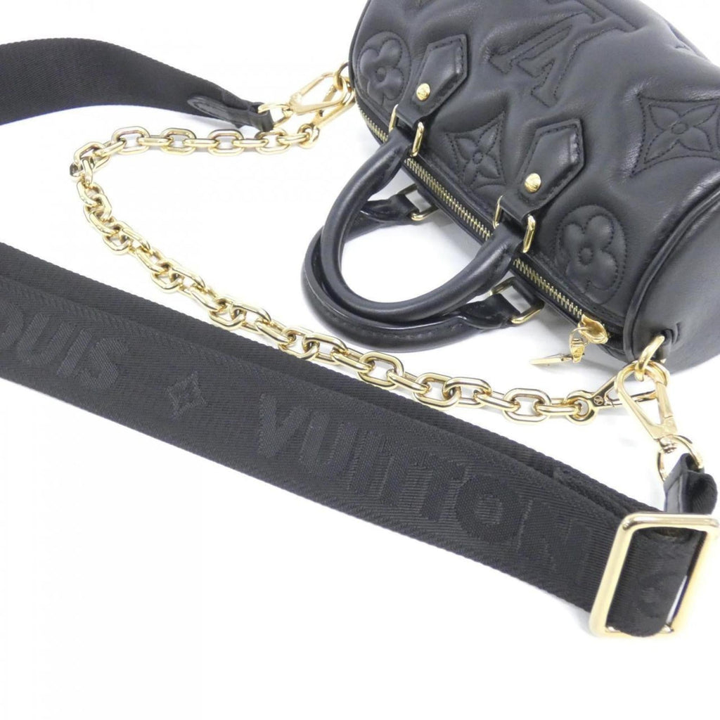 Louis Vuitton Black Leather Shoulder Bag