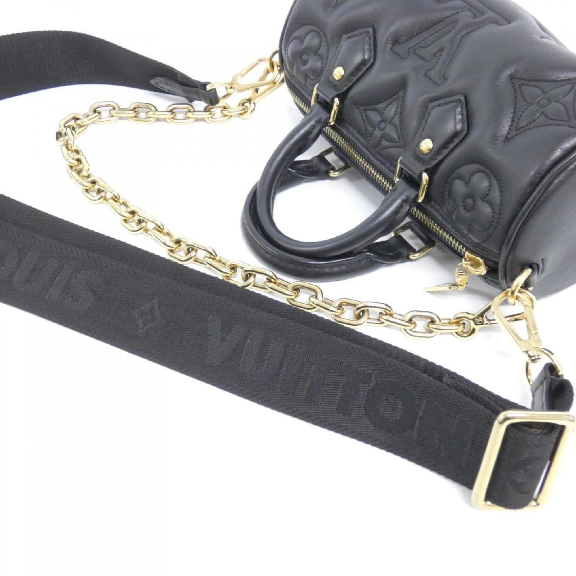 Louis Vuitton Black Leather Shoulder Bag