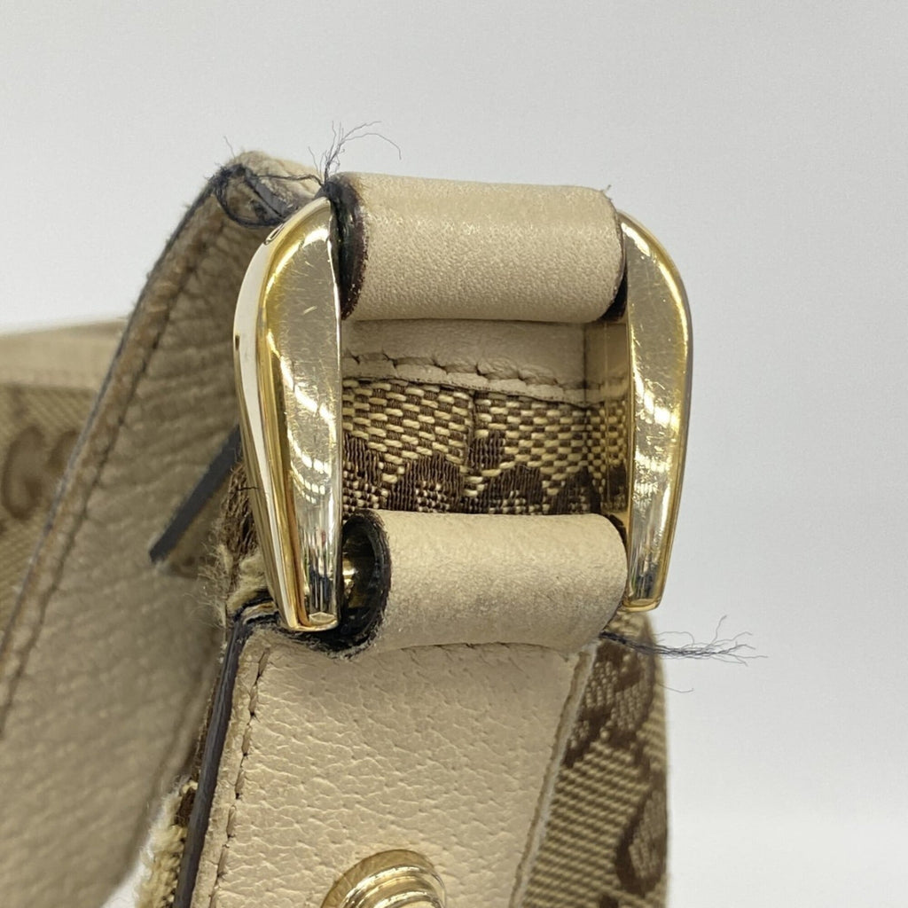 Gucci Brown Canvas Shoulder Bag (Pre-Owned)