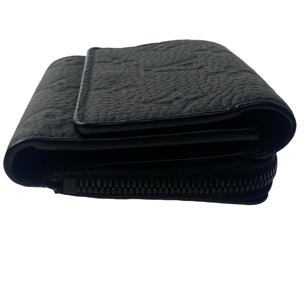 Louis Vuitton Black Noir Leather Wallet (Tri-Fold)