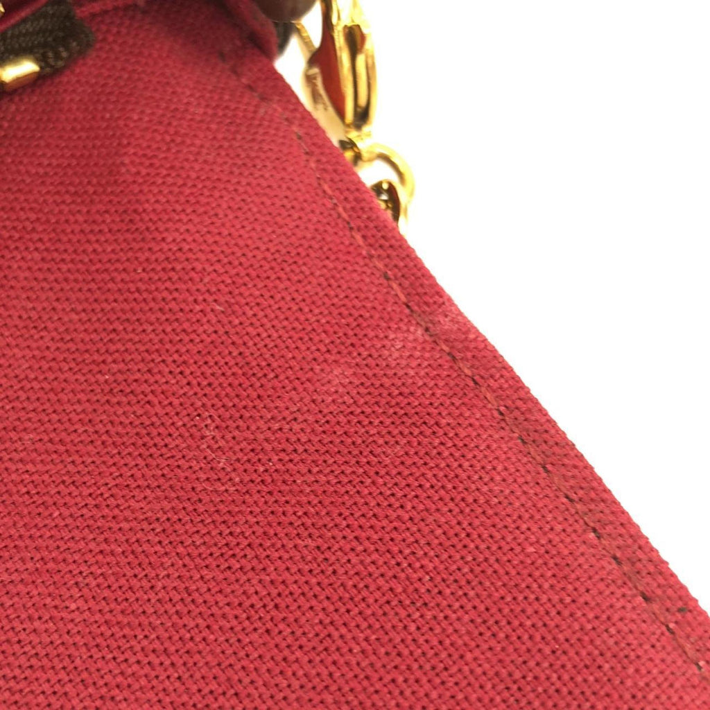 Louis Vuitton Monogram Marron Coated Canvas Pochette Shoulder Bag
