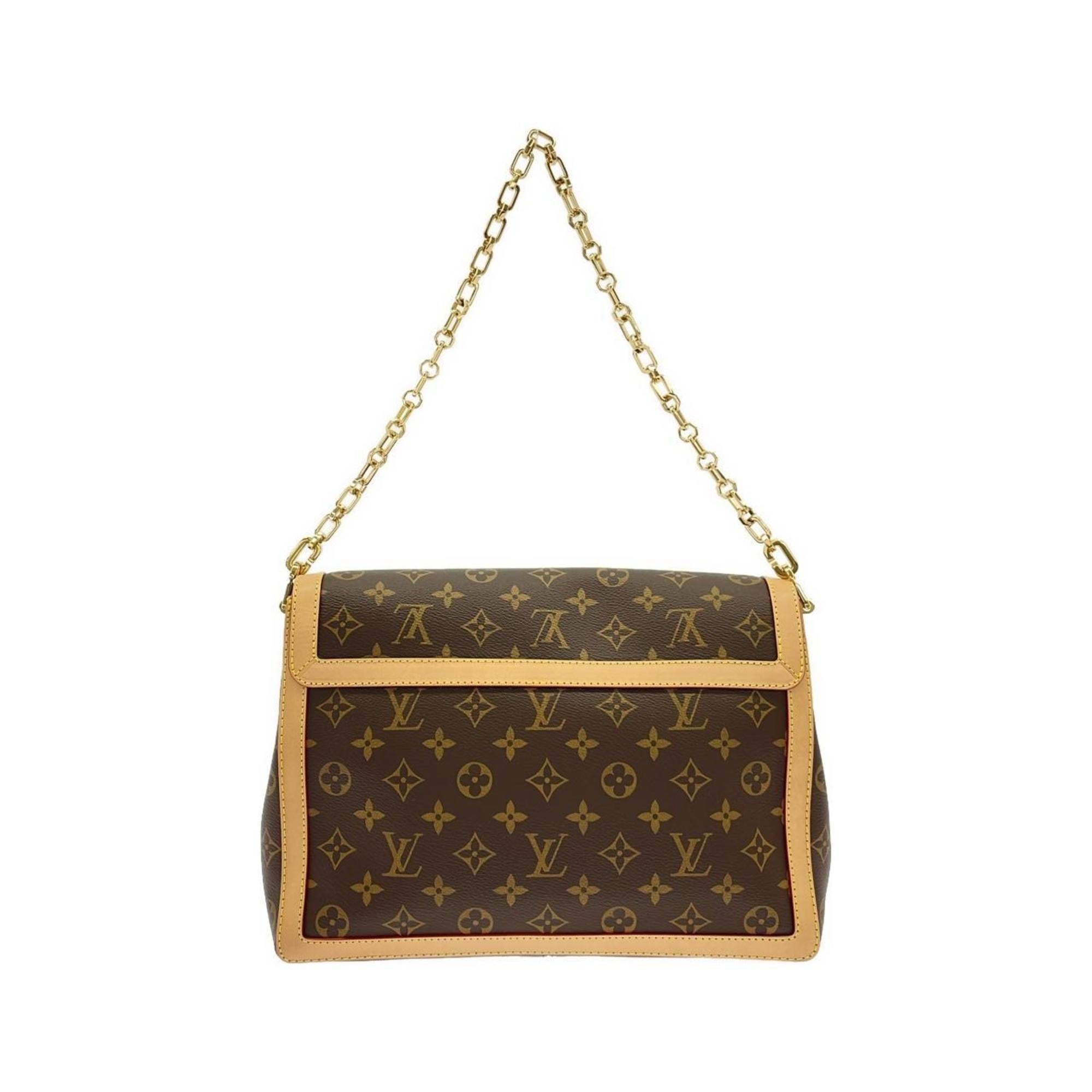 Louis Vuitton Marron Coated Canvas Shoulder Bag