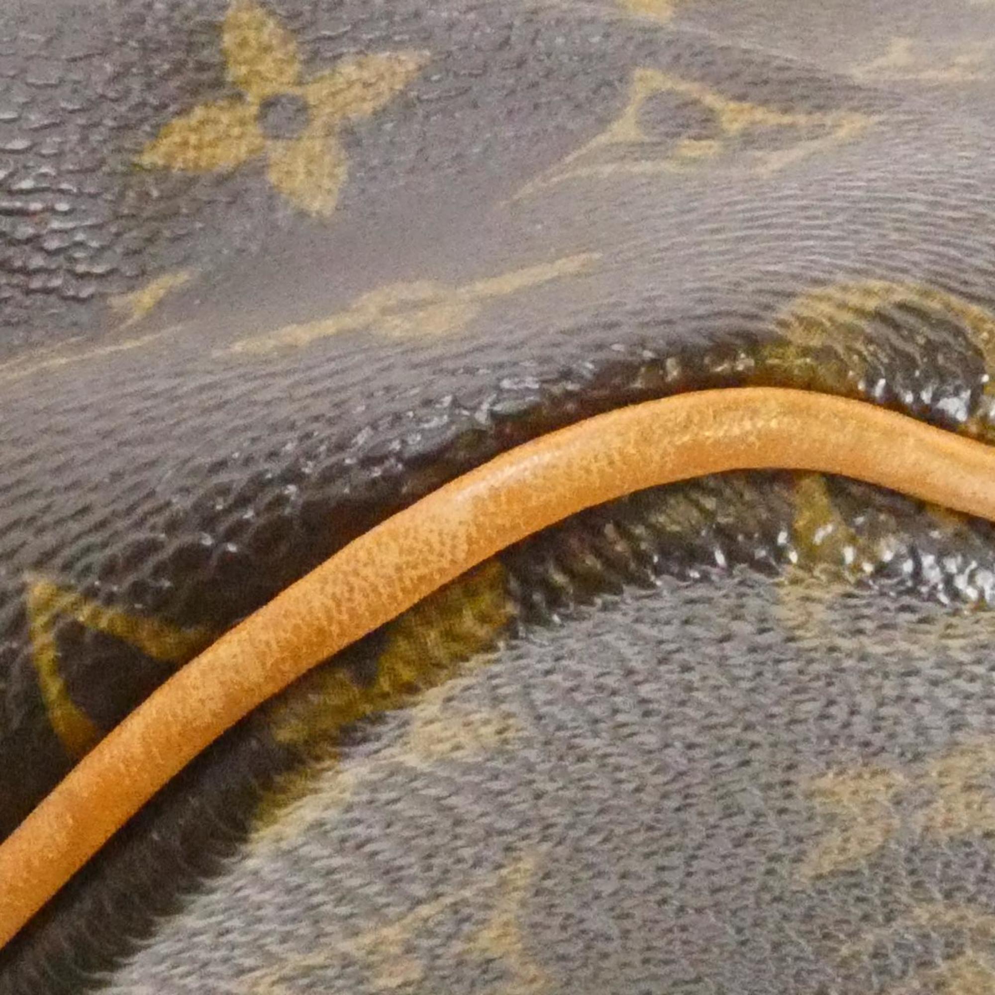 Louis Vuitton Marron Coated Canvas Handbag