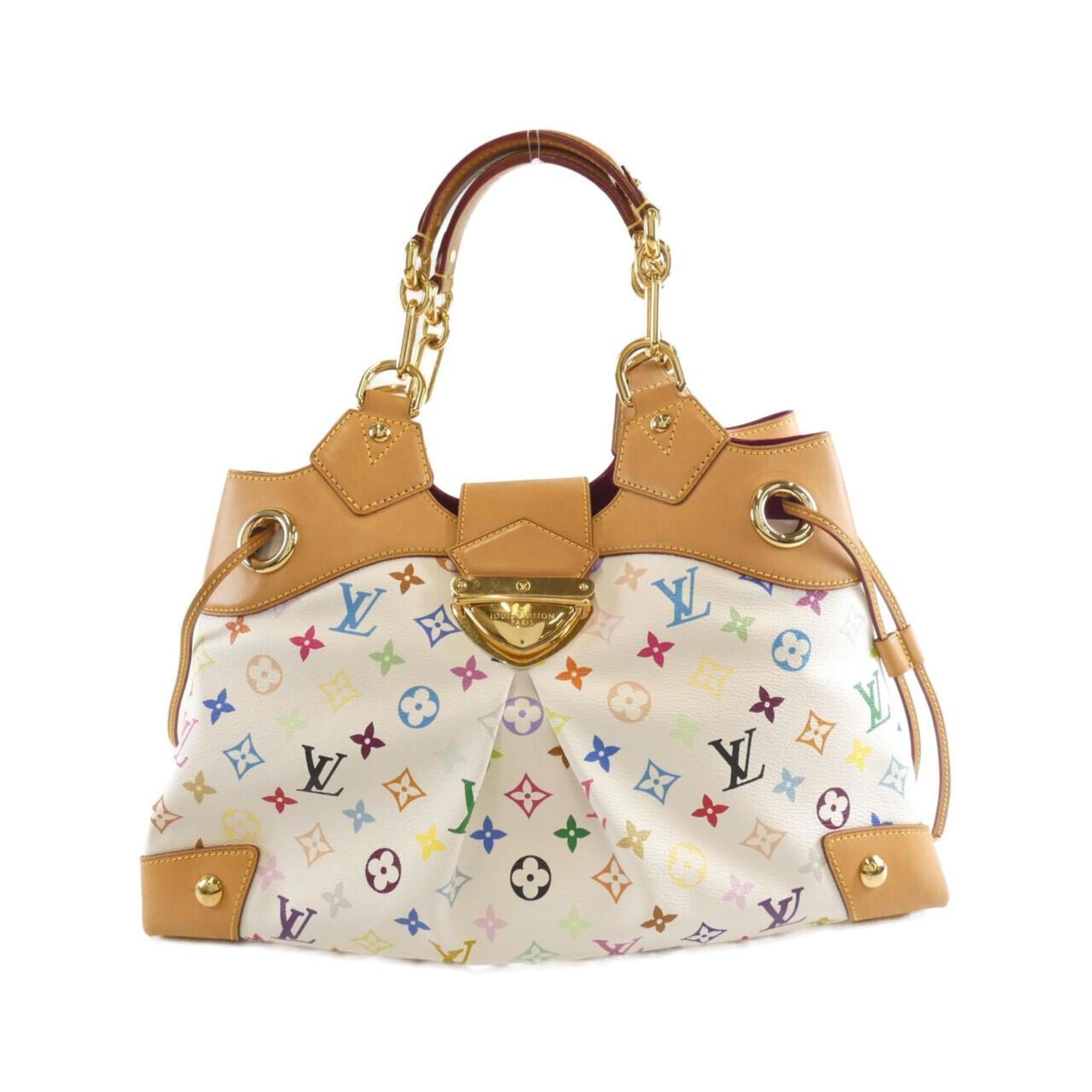 Louis Vuitton Multi-Color White Coated Canvas Shoulder Bag