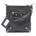 Balenciaga Black Leather Handbag Shoulder