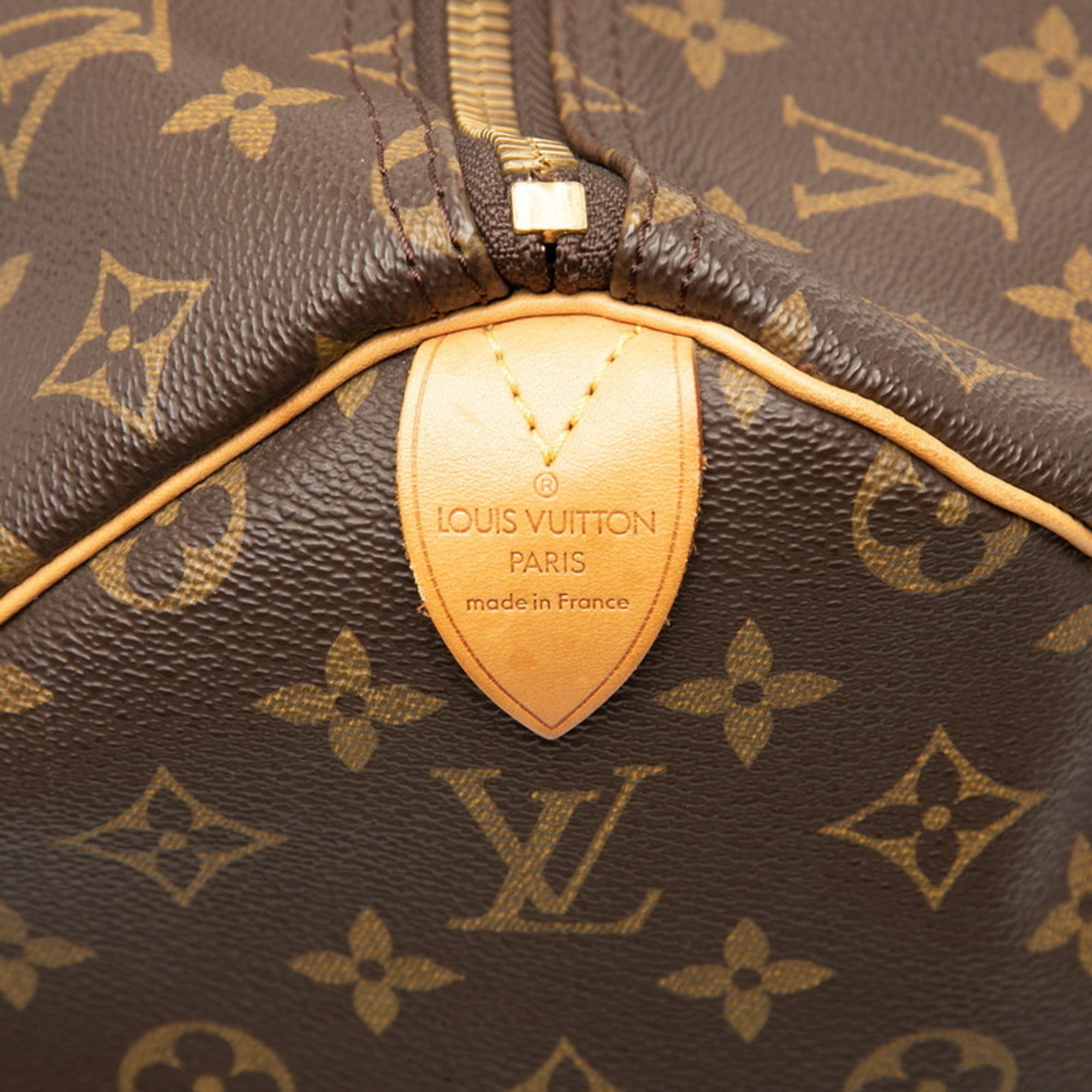 Louis Vuitton Brown Pvc Leather Boston Bag Handbag