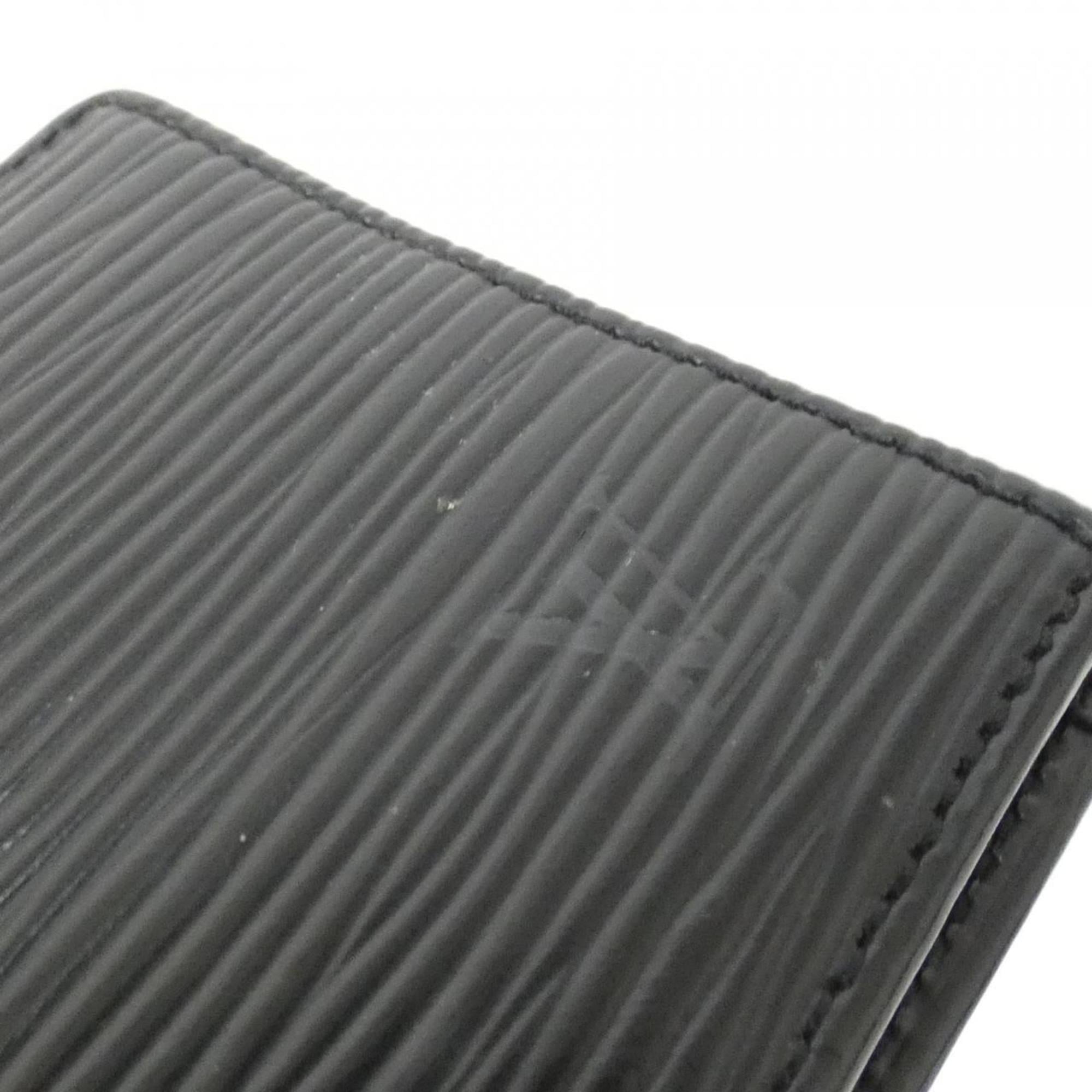 Louis Vuitton Black Leather Coin Purse/Coin Case