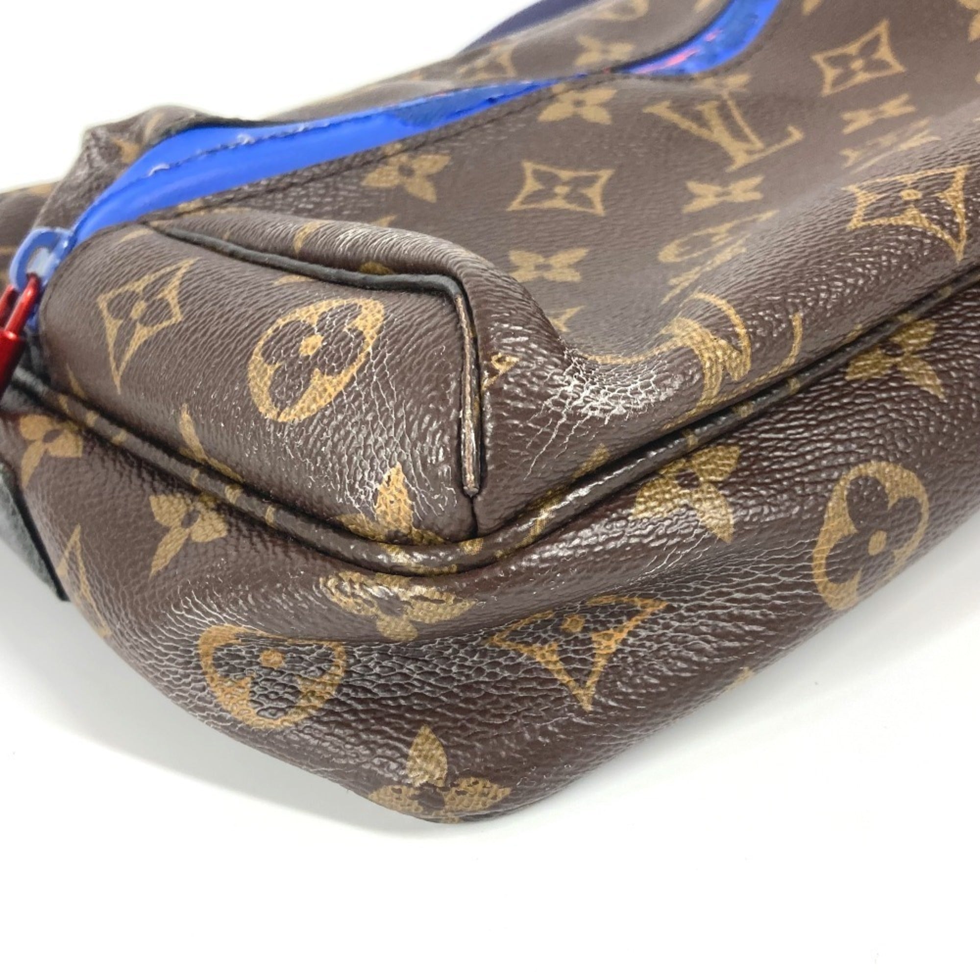 Louis Vuitton Monogram Blue Brown Monogram Shoulder Bag