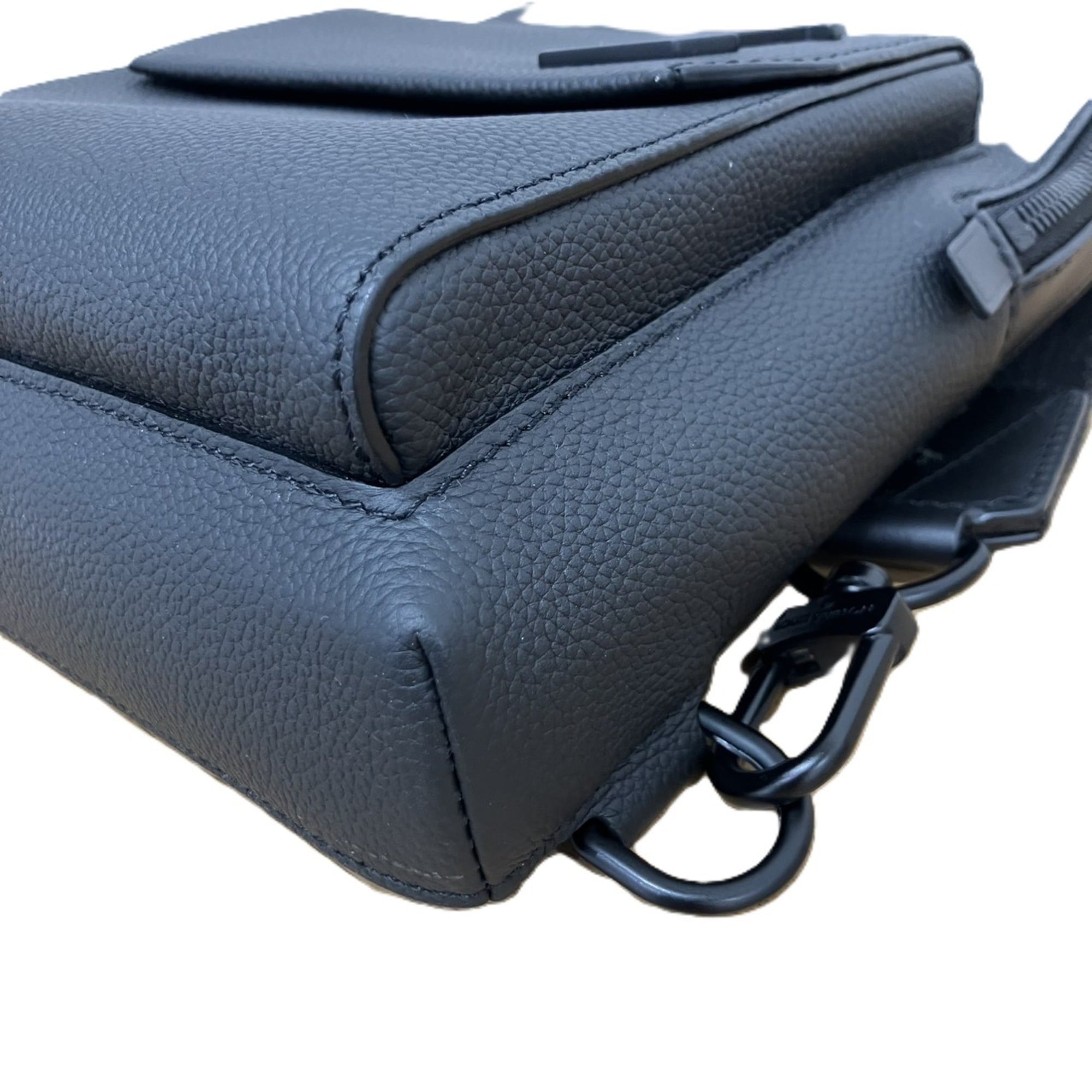 Louis Vuitton Black Leather Sling Bag