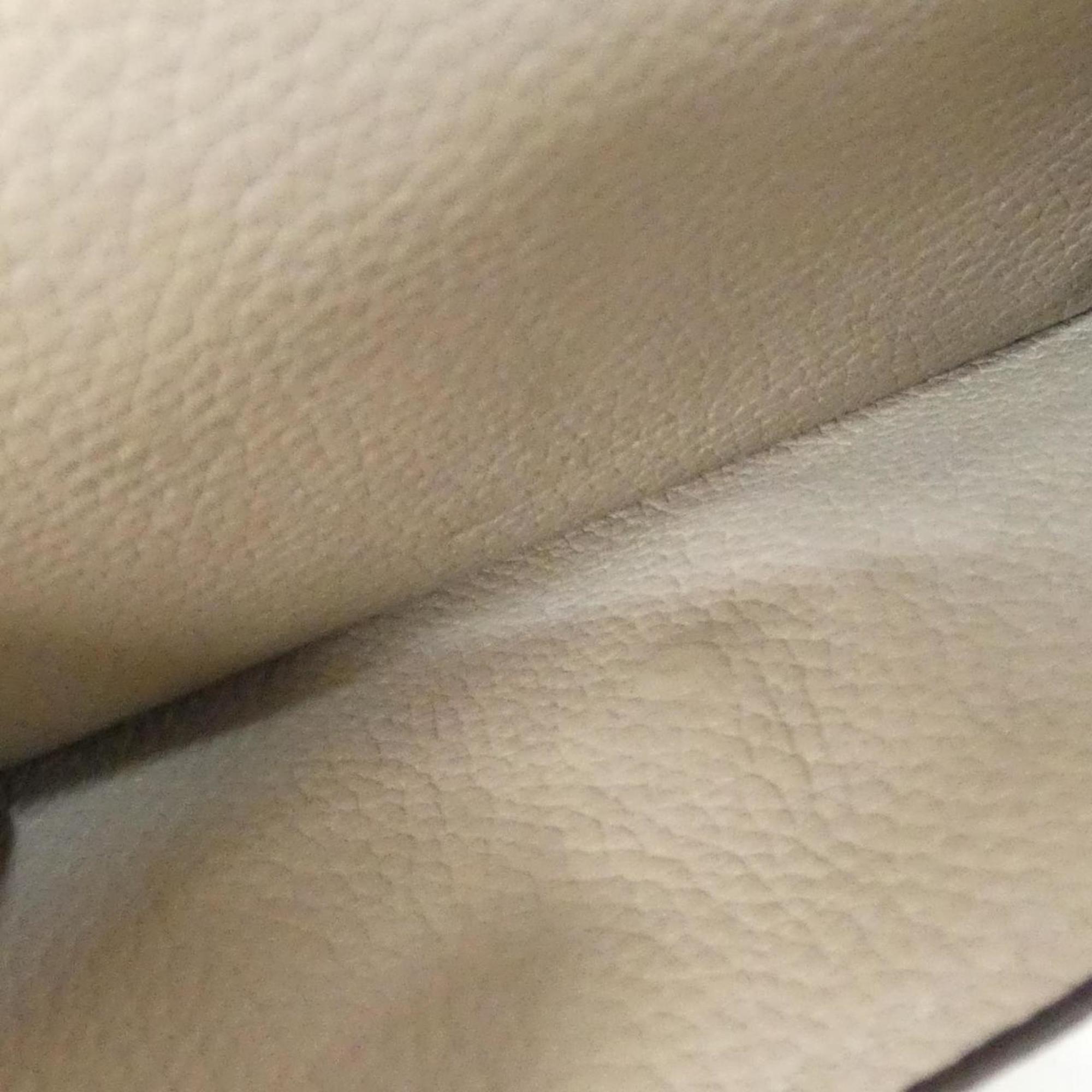 Louis Vuitton Grayish Leather Wallet (Tri-Fold)