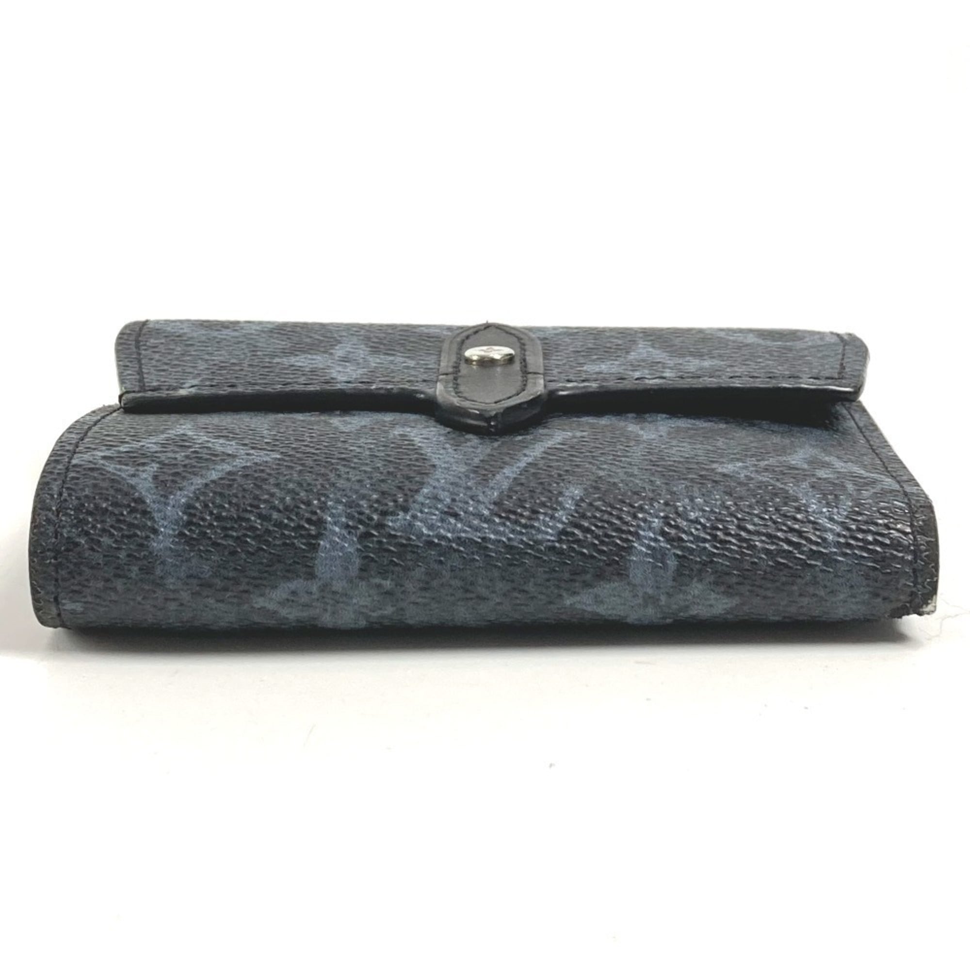 Louis Vuitton Navy Leather Chain/Shoulder Wallet