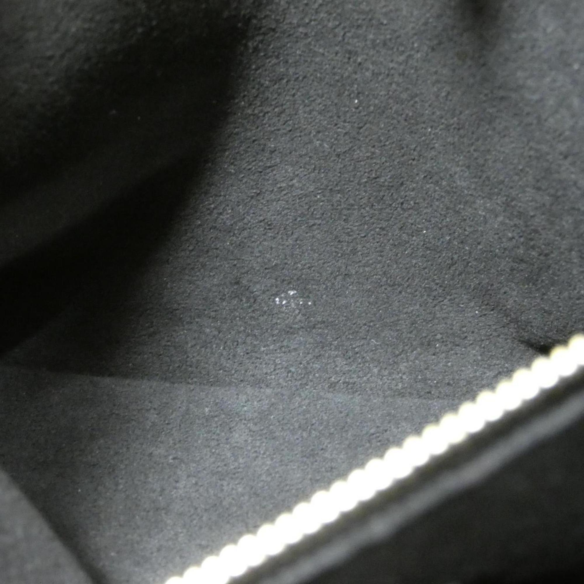 Louis Vuitton Black Coated Canvas Leather Handbag