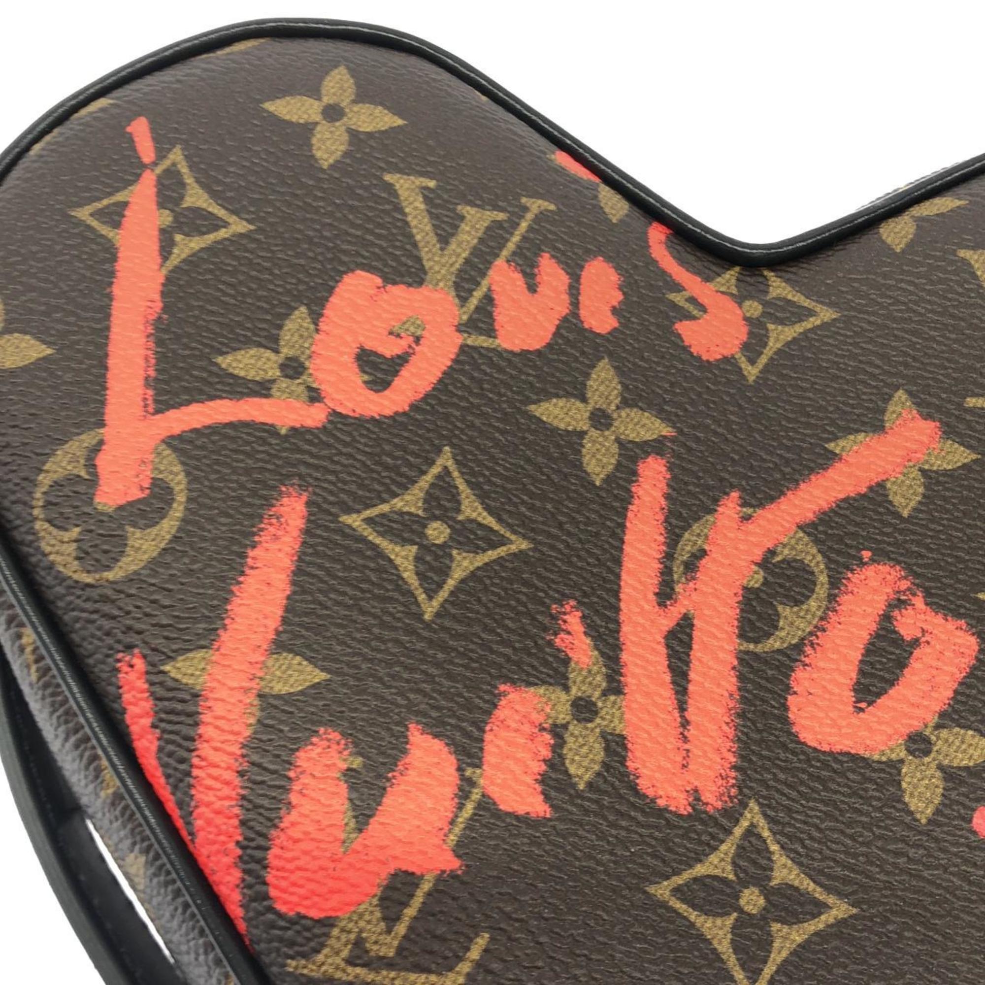 Louis Vuitton Brown Coated Canvas Shoulder Bag