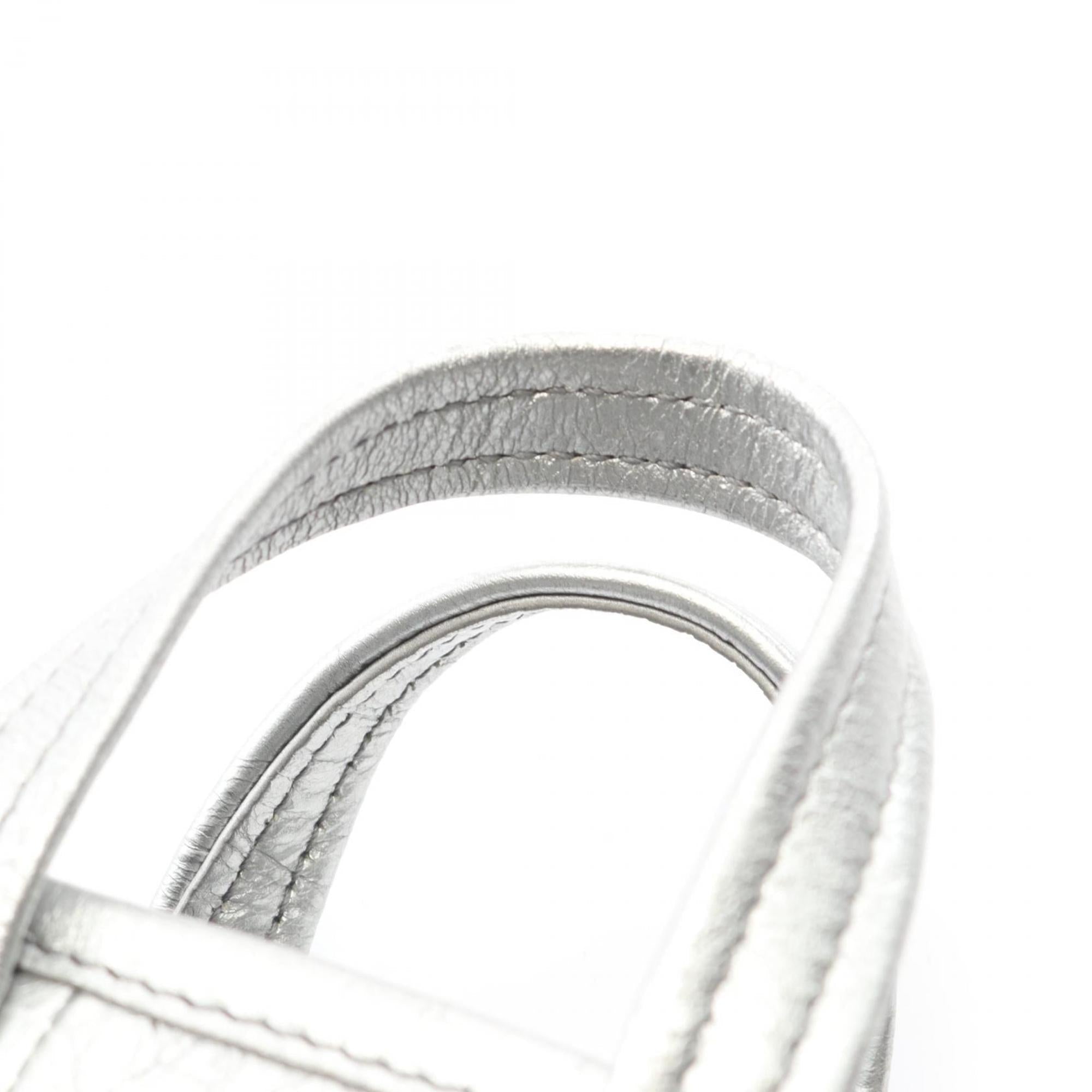 Balenciaga Silver Leather Shoulder