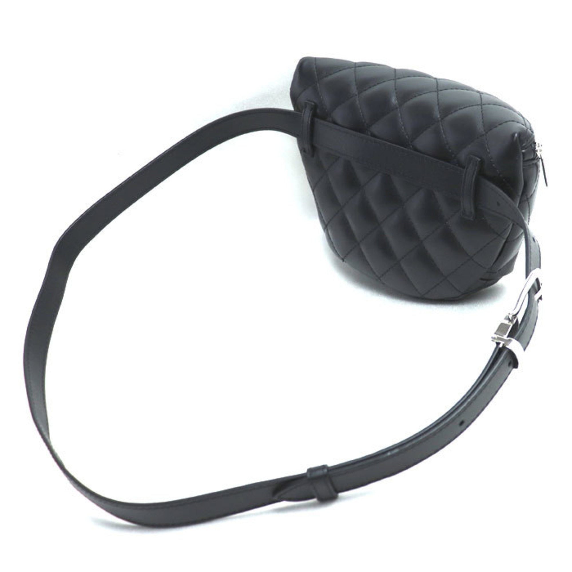 Chanel Black Leather Fanny Pack
