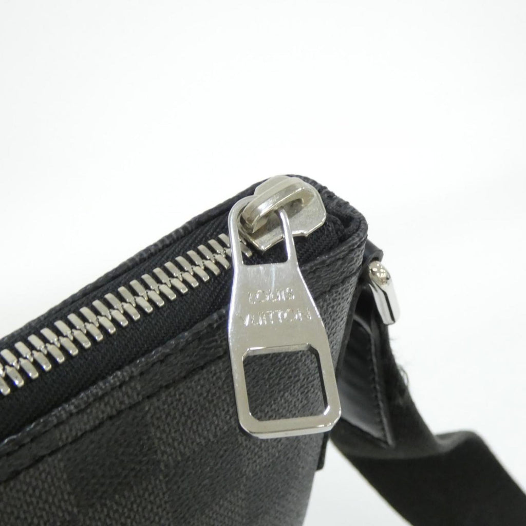 Louis Vuitton Dark Gray Graphite Coated Canvas Shoulder Bag