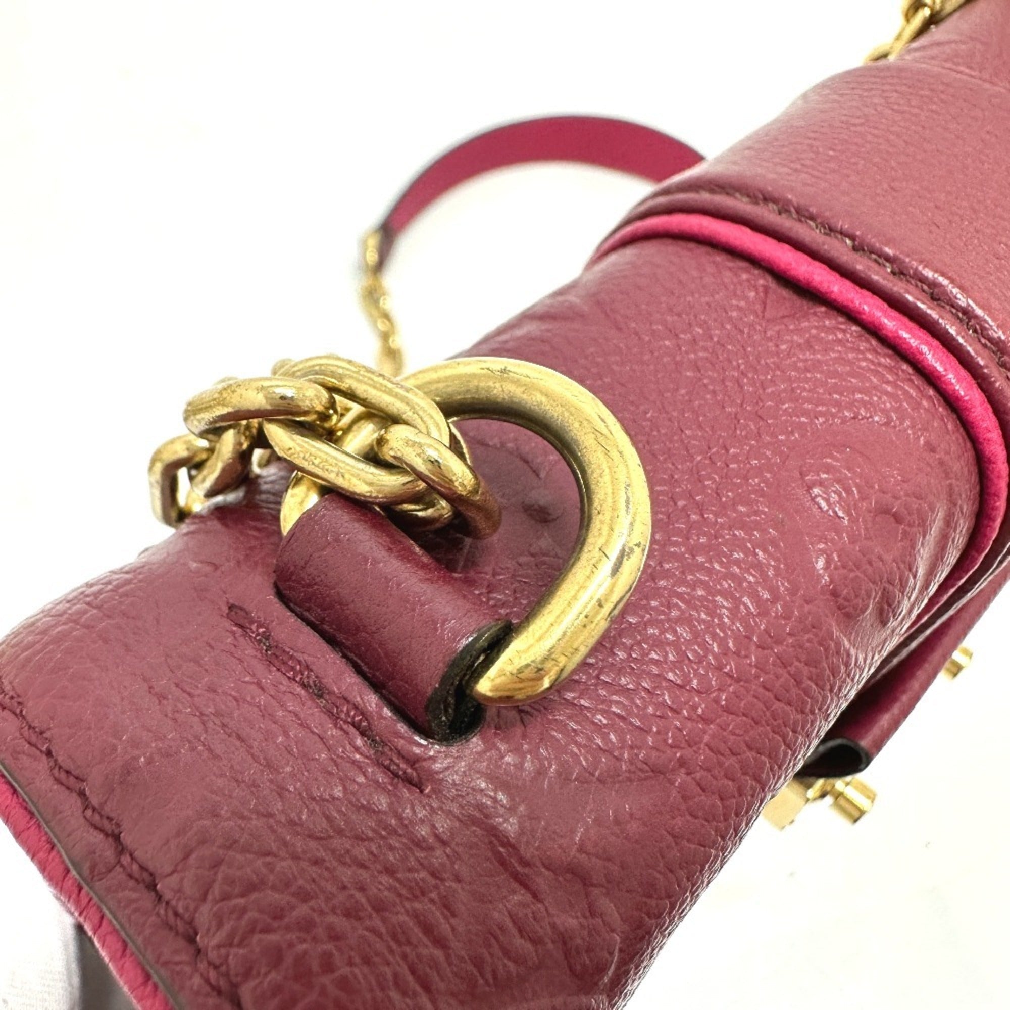 Louis Vuitton Red Color Monogram Empreinte Pochette Shoulder Bag