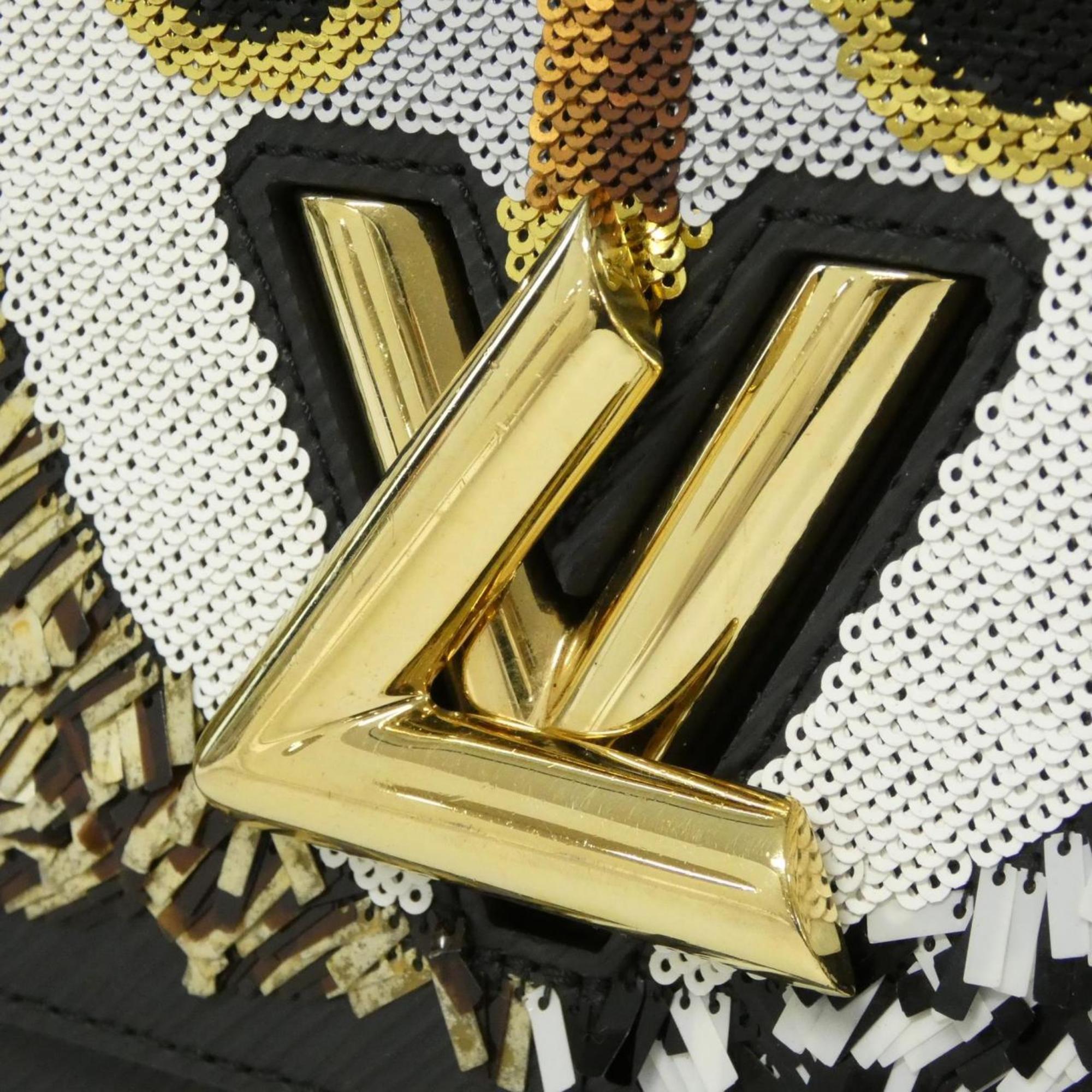 Louis Vuitton Black Spangles Leather Shoulder Bag
