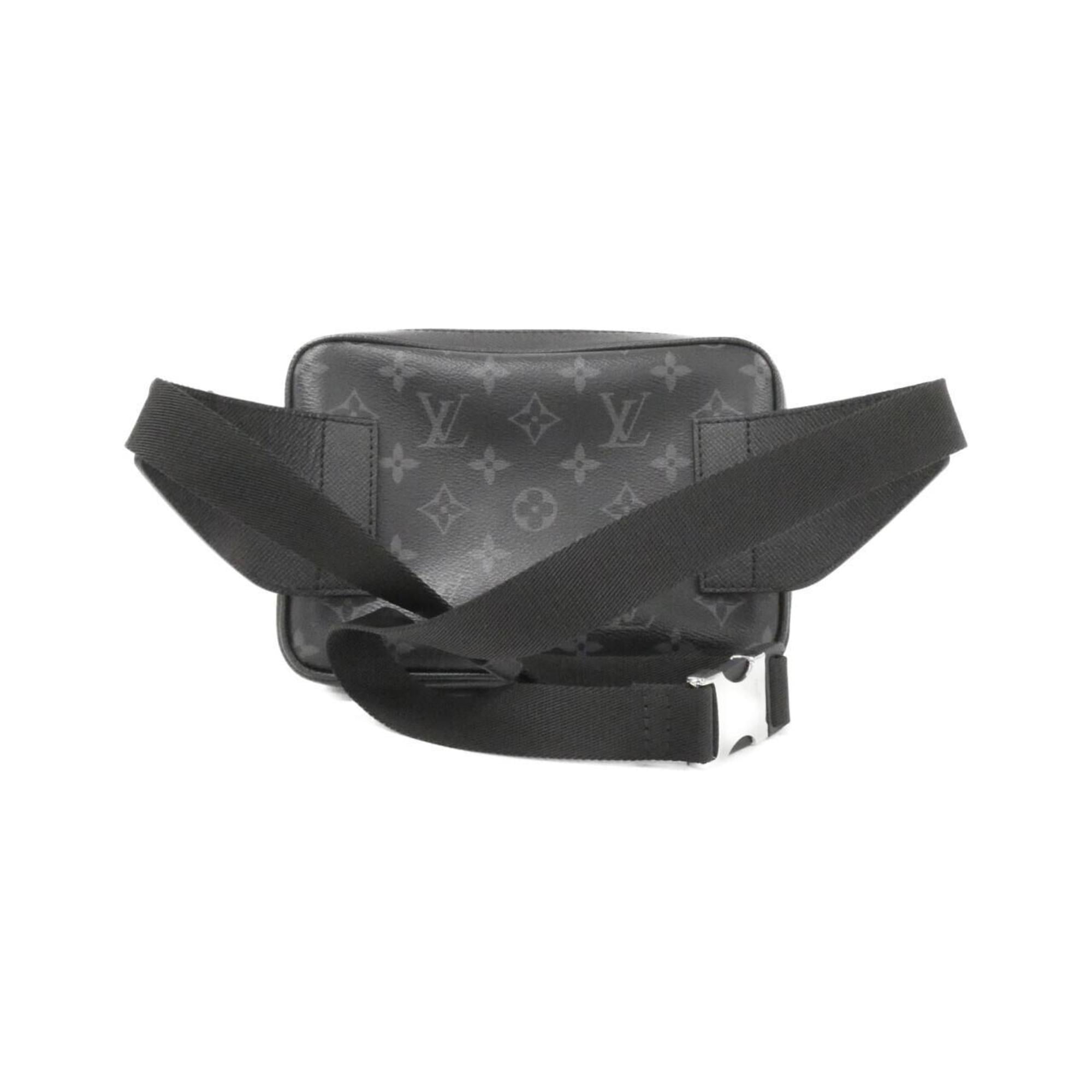 Louis Vuitton Black Coated Canvas Shoulder Bag