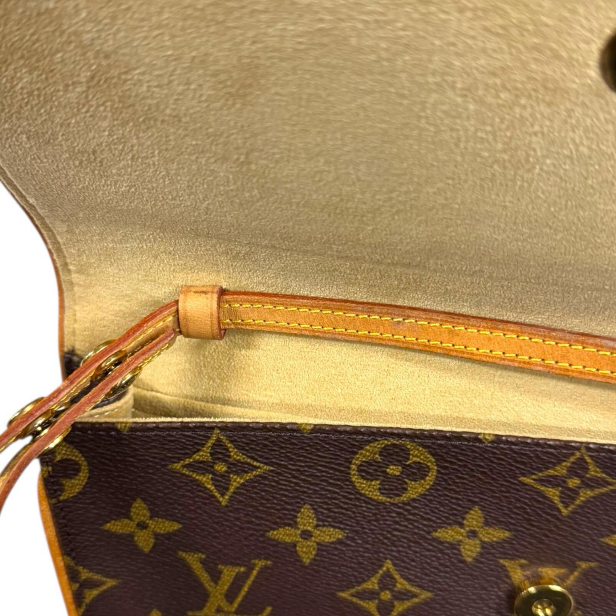 Louis Vuitton Monogram Brown Monogram Pochette Shoulder Bag