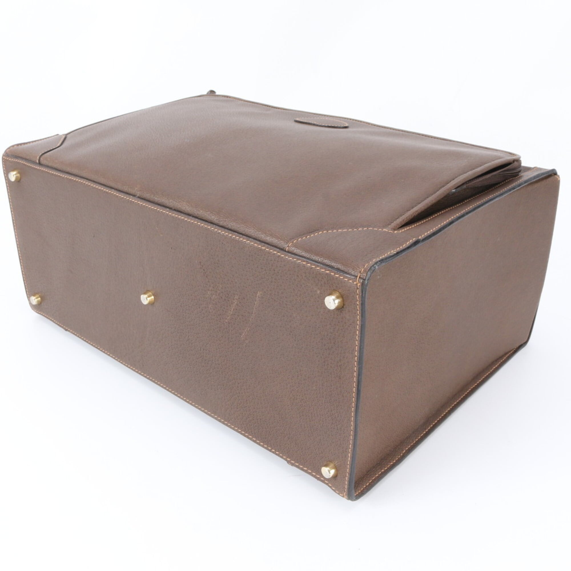Gucci Brown Leather Handbag (Pre-Owned)